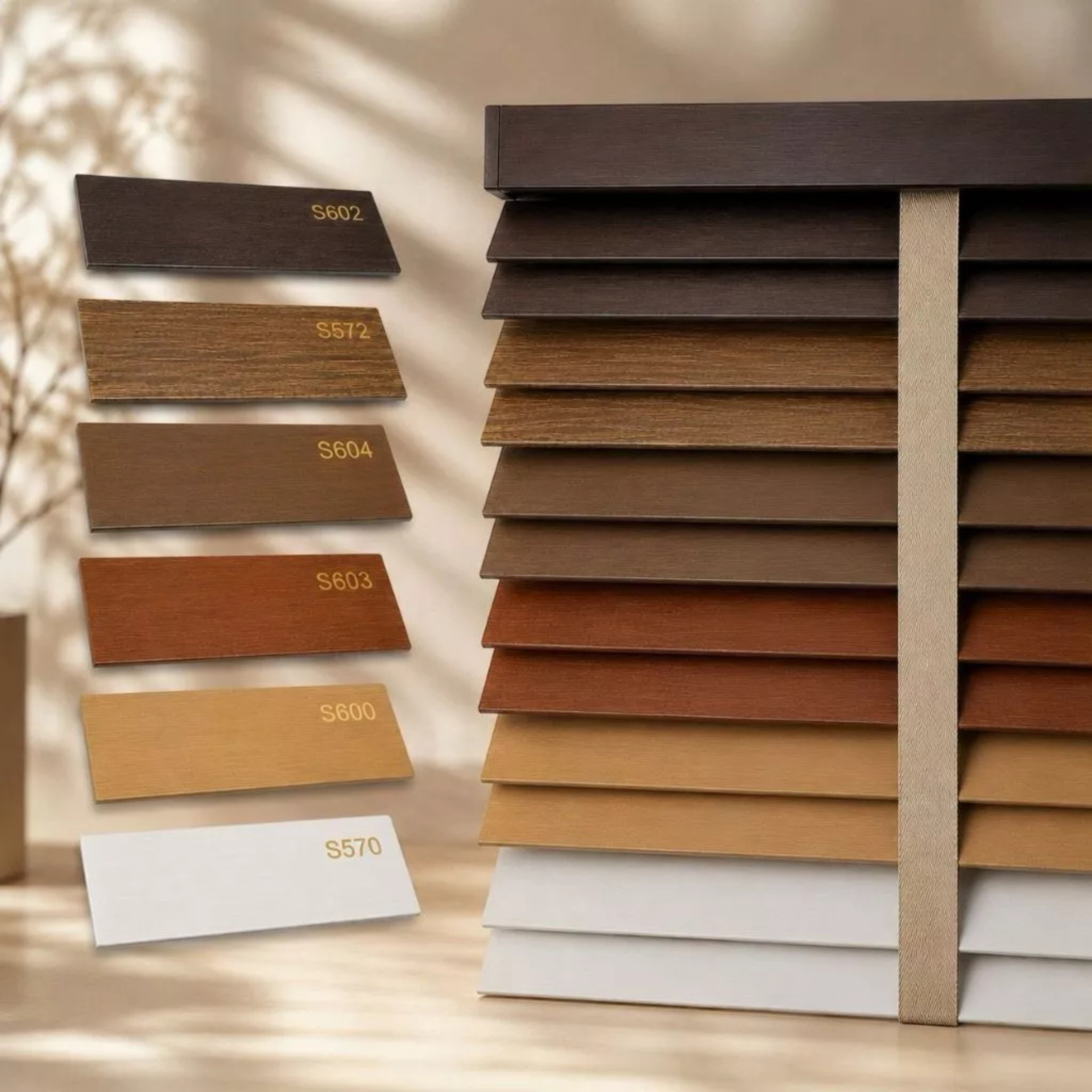50mm PS Timber Blinds | Custom Made Window Blinds | Waterproof Wood Venetian Blind | Tirai Kayu | Friendly Use