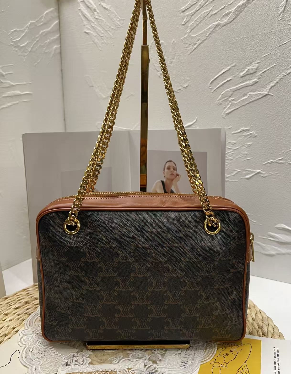 Celine Medium Patapans in Triomphe Canvas