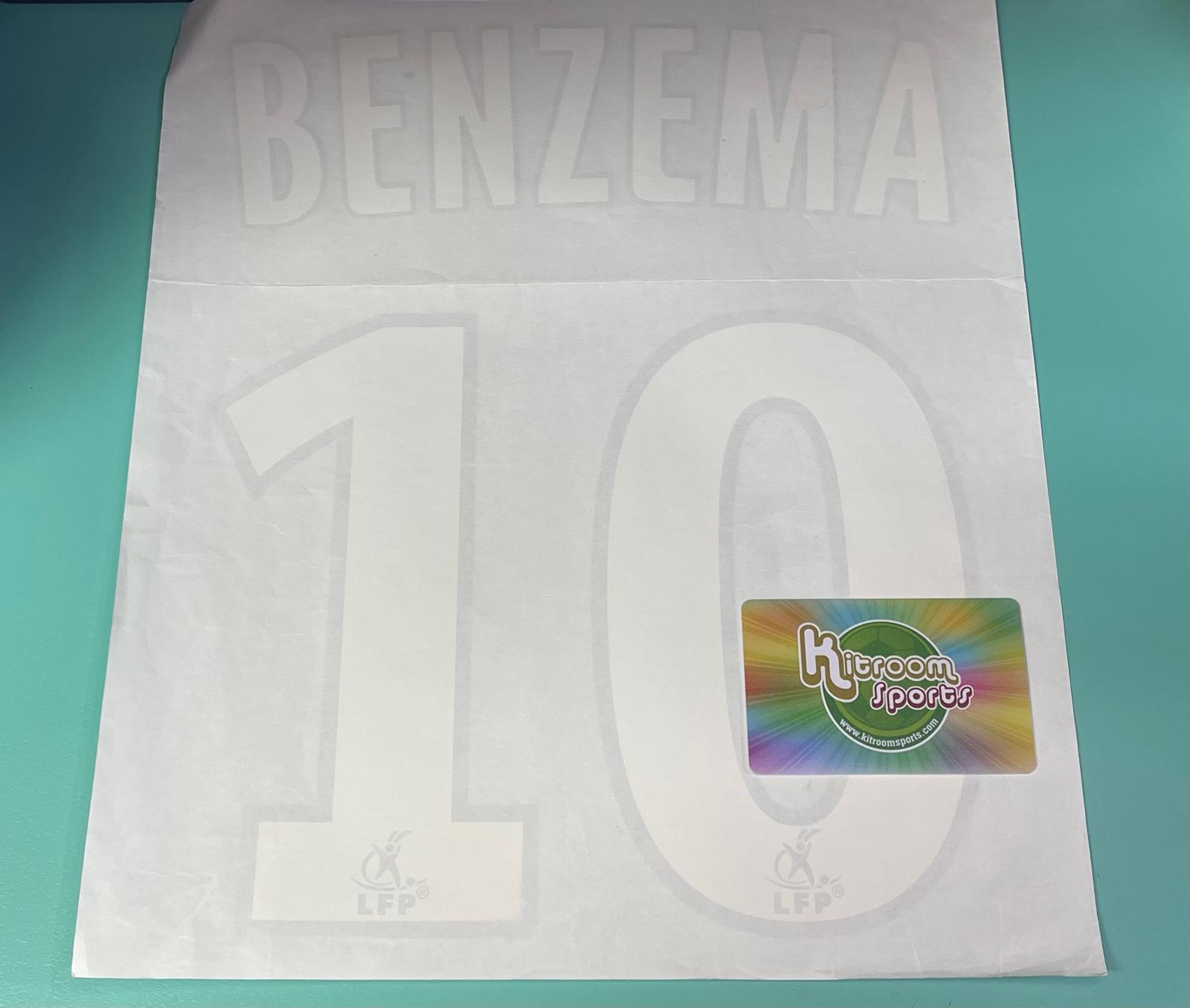 2006-07 Olympique Lyonnais Away Nameset #10 BENZEMA