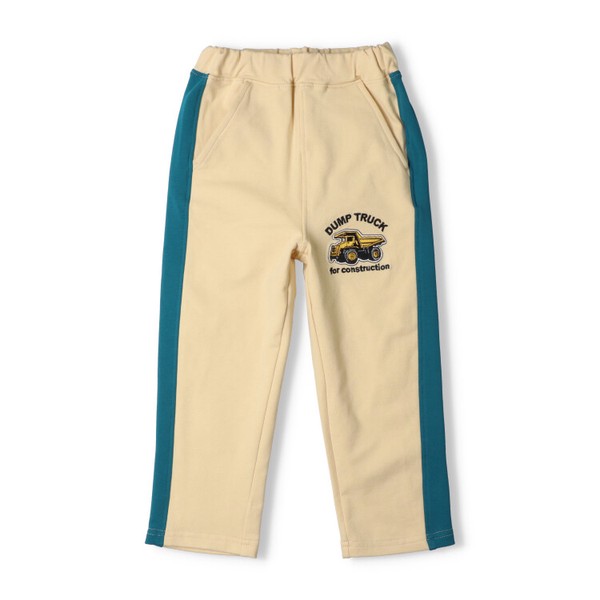 🆕【⭐訂購⭐】🇯🇵日本直送 側邊條紋 翻斗車刺繡圖案 抓絨長褲［2款選］🌀 [ELAA-0282][260228]