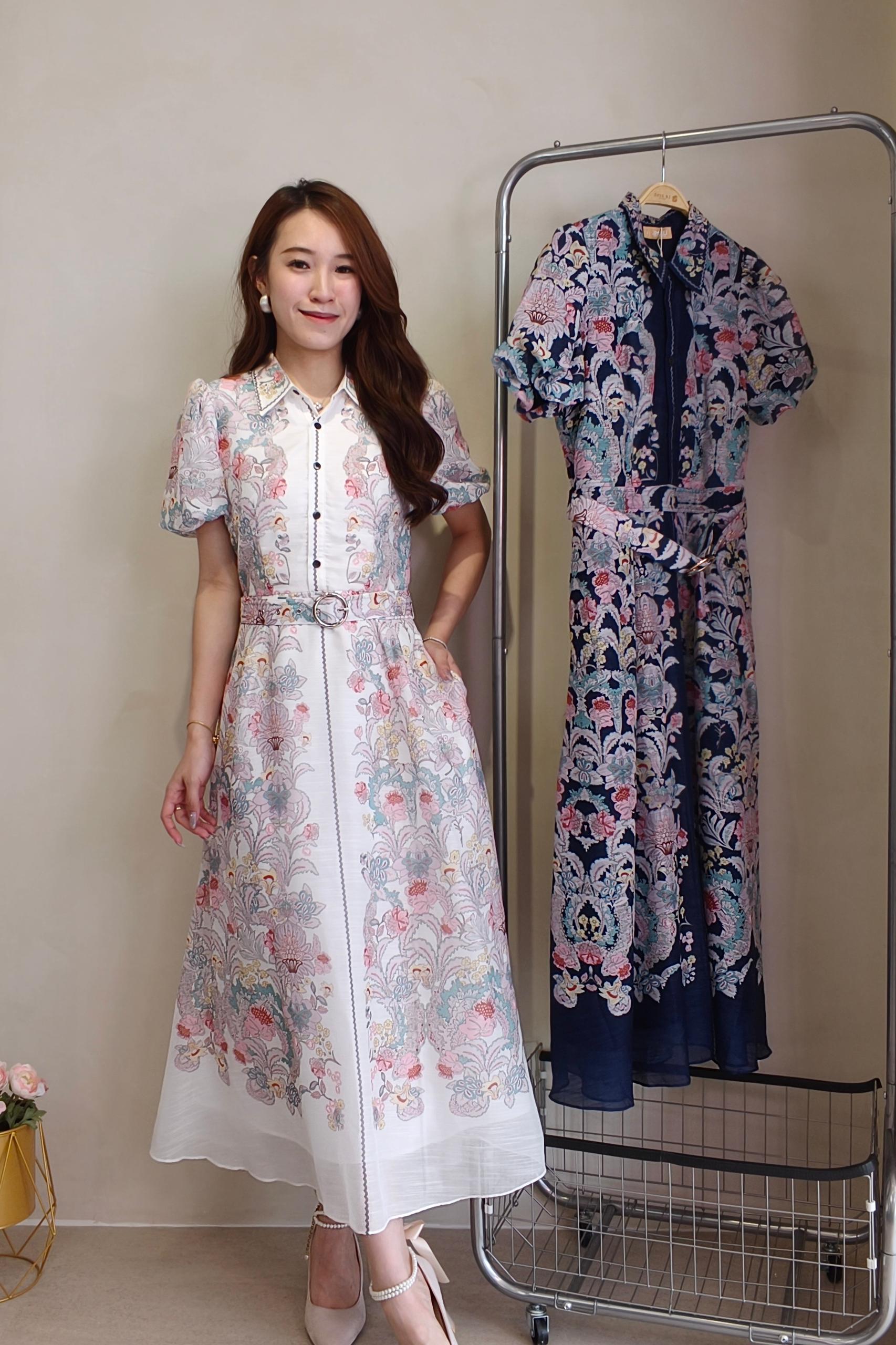 32911 Floréa Vintage Bloom Maxi Dress