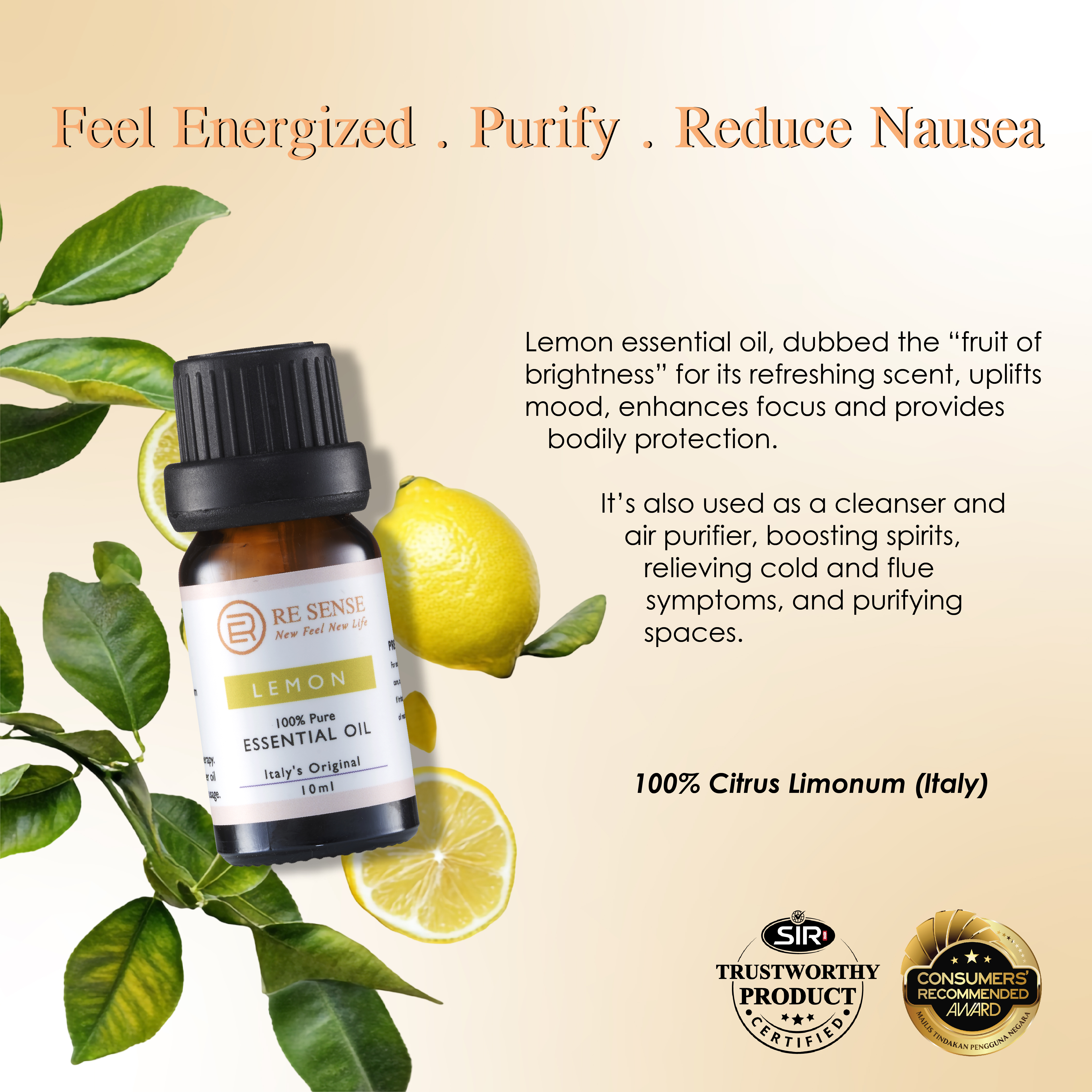 Lemon Essential Oil (10ml)