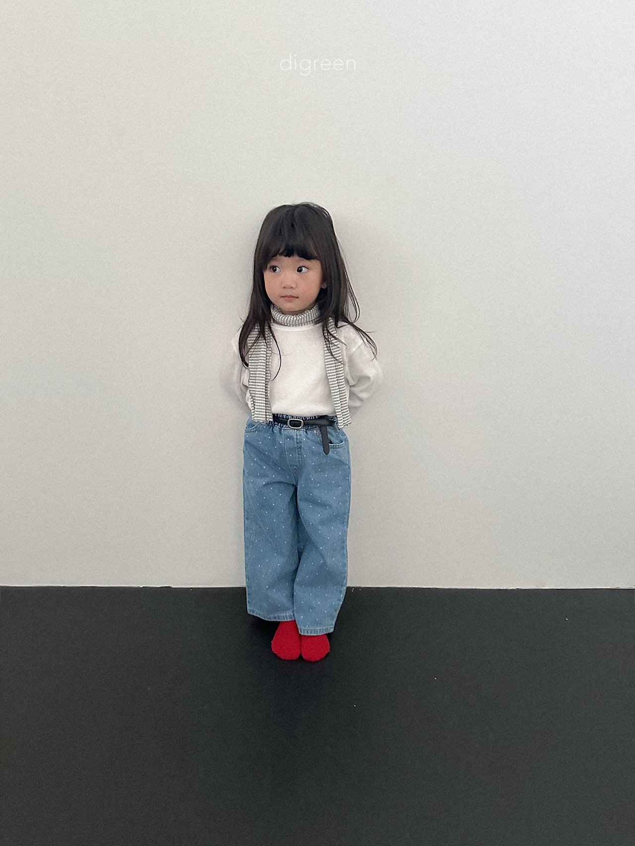 Digreen | dot denimt pants 