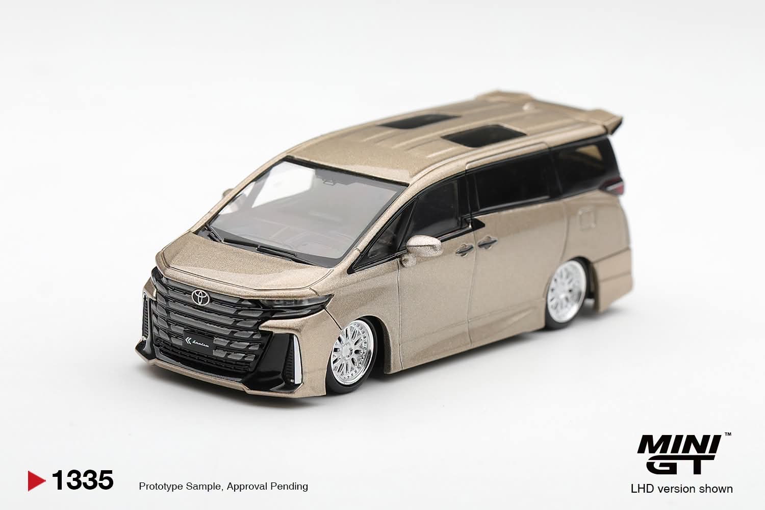 （預訂 Pre Order) MINI GT  ( MGT01335-R ) Toyota Vellfire 40 KUHL Gold Metallic