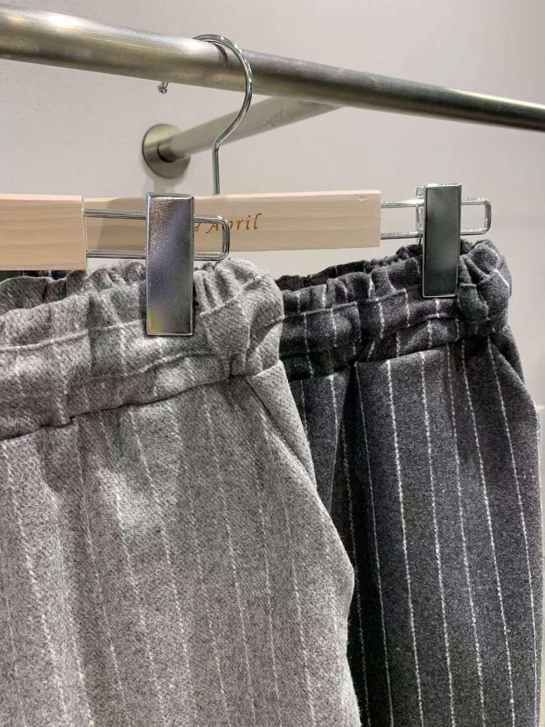 韓國🇰🇷April 直紋羊毛闊脚褲連線優惠 Wool 100%（預購10--14天）