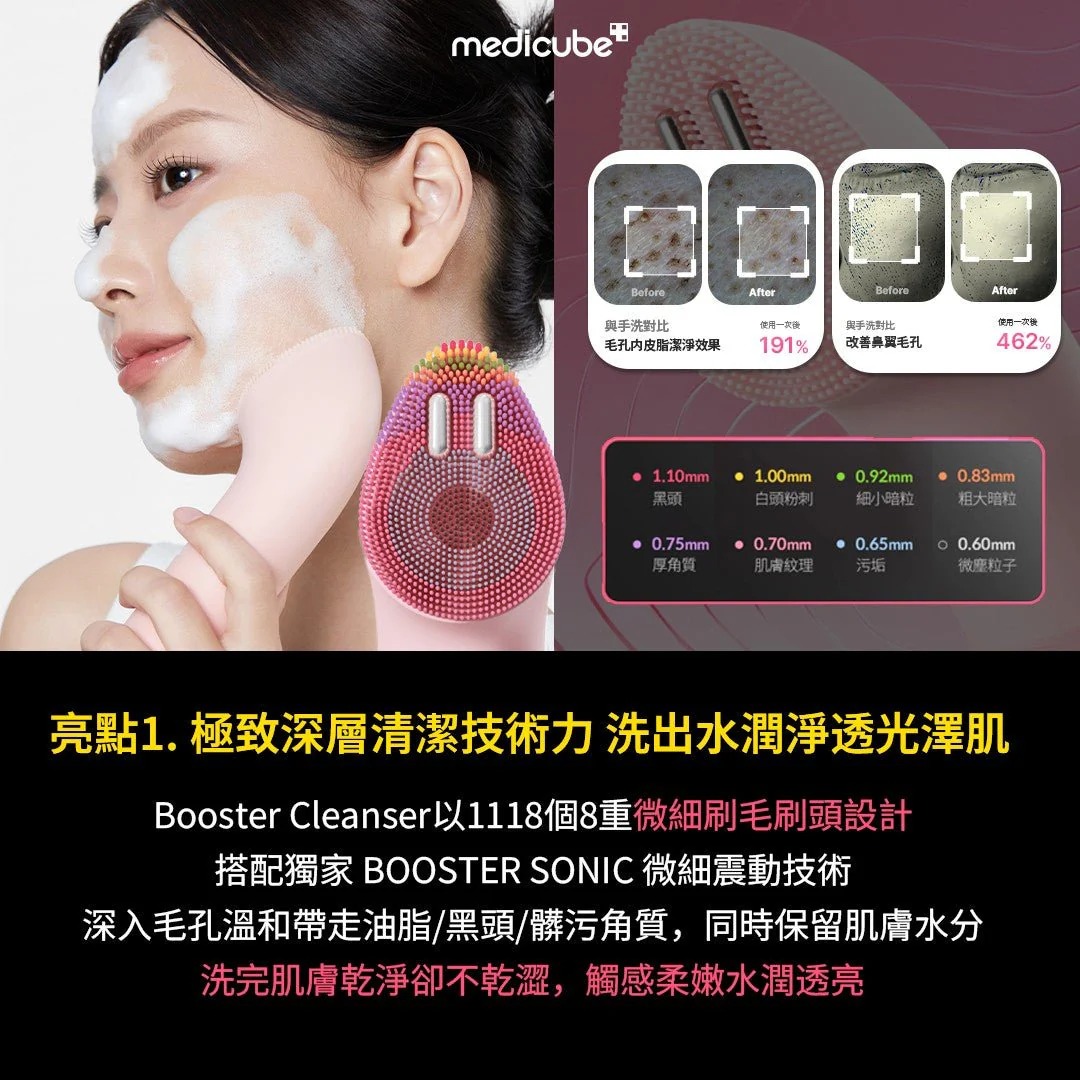 Medicube 洗面機 + 美容儀 AGE-R Booster Cleanser + PRO MINI PLUS (訂貨4-7天)