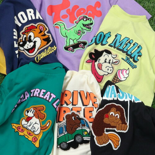 🆕【⭐訂購⭐】🇯🇵  日本直送🌀動物圖案 sagara 刺繡貼布 短袖Tee［6款選］🌀[ELCA-0214][260424]