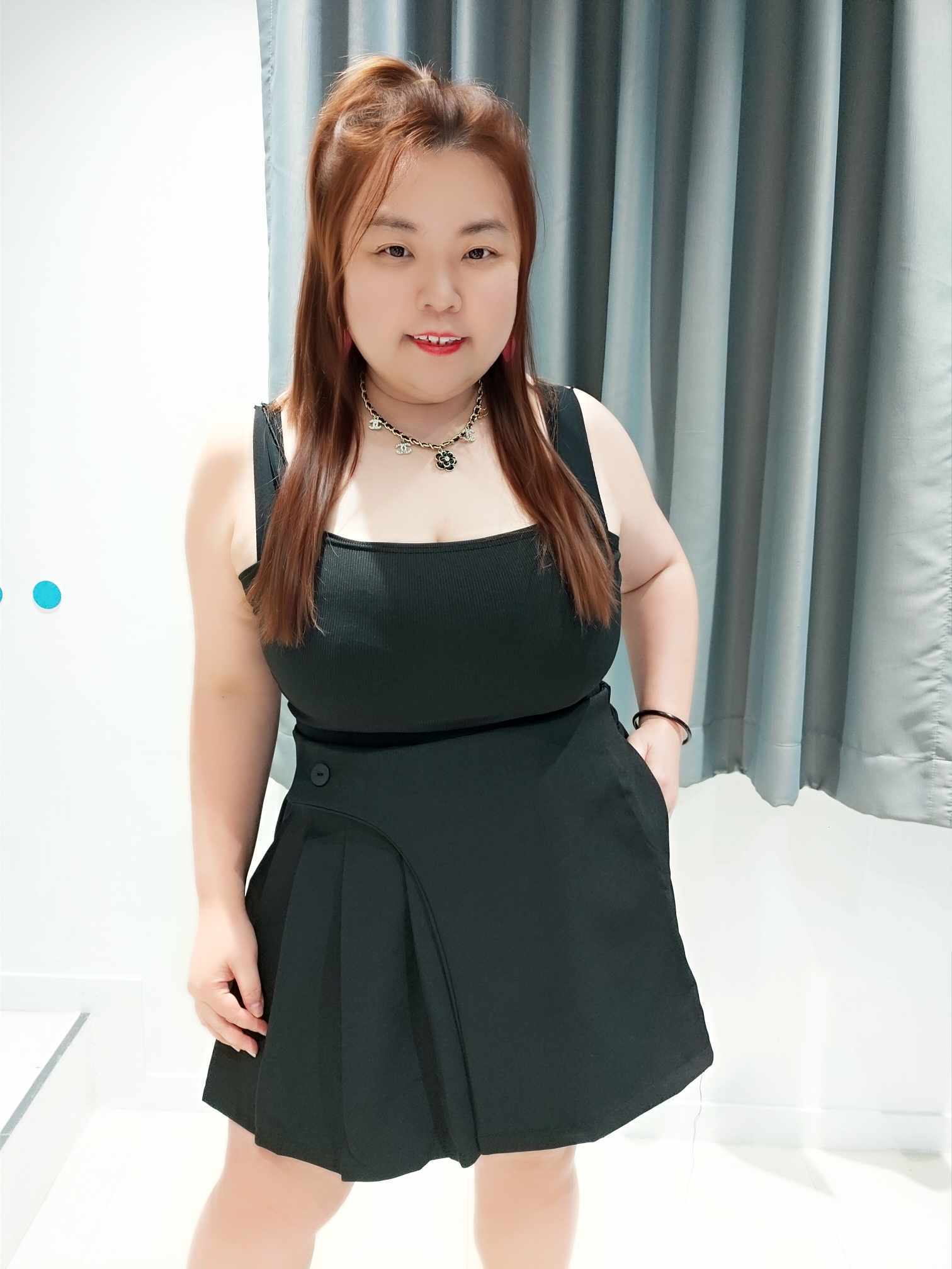 ENB09 B32 边百褶TALENT前裙后裤裤裙