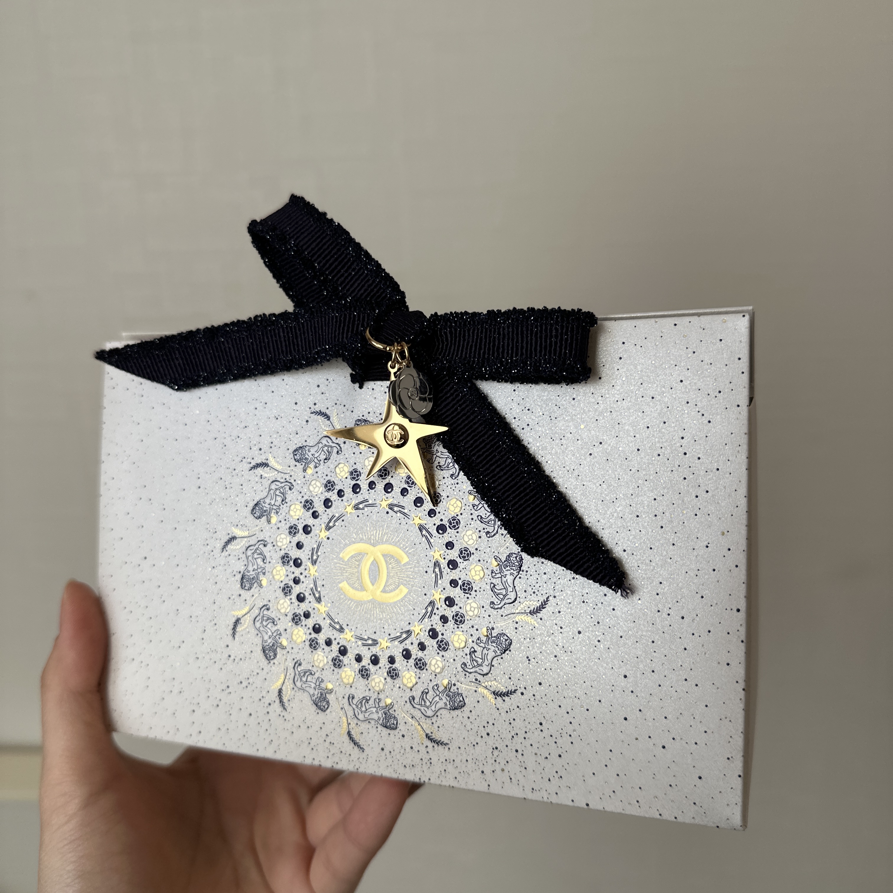 ✨可以Diy項鍊痛同耳環😍 Chanel 香奈兒 限定星星&經典山茶花吊飾 一盒兩個套裝（不含項鍊和耳扣）