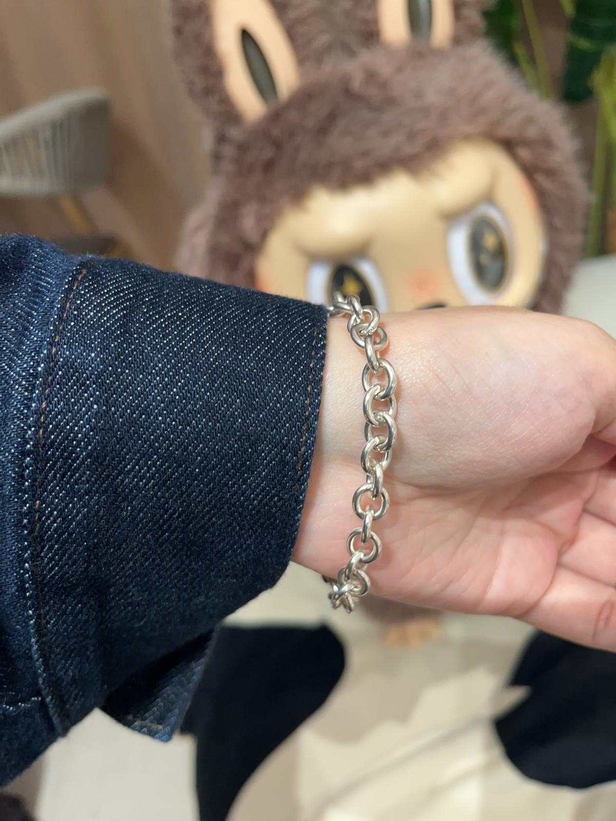 TIFFANY & Co. Gift Bracelet 純銀手鏈 100%Authentic, 99%New ✅Box