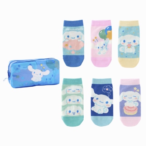 日本直送日本版 Sanrio 一套六對短襪