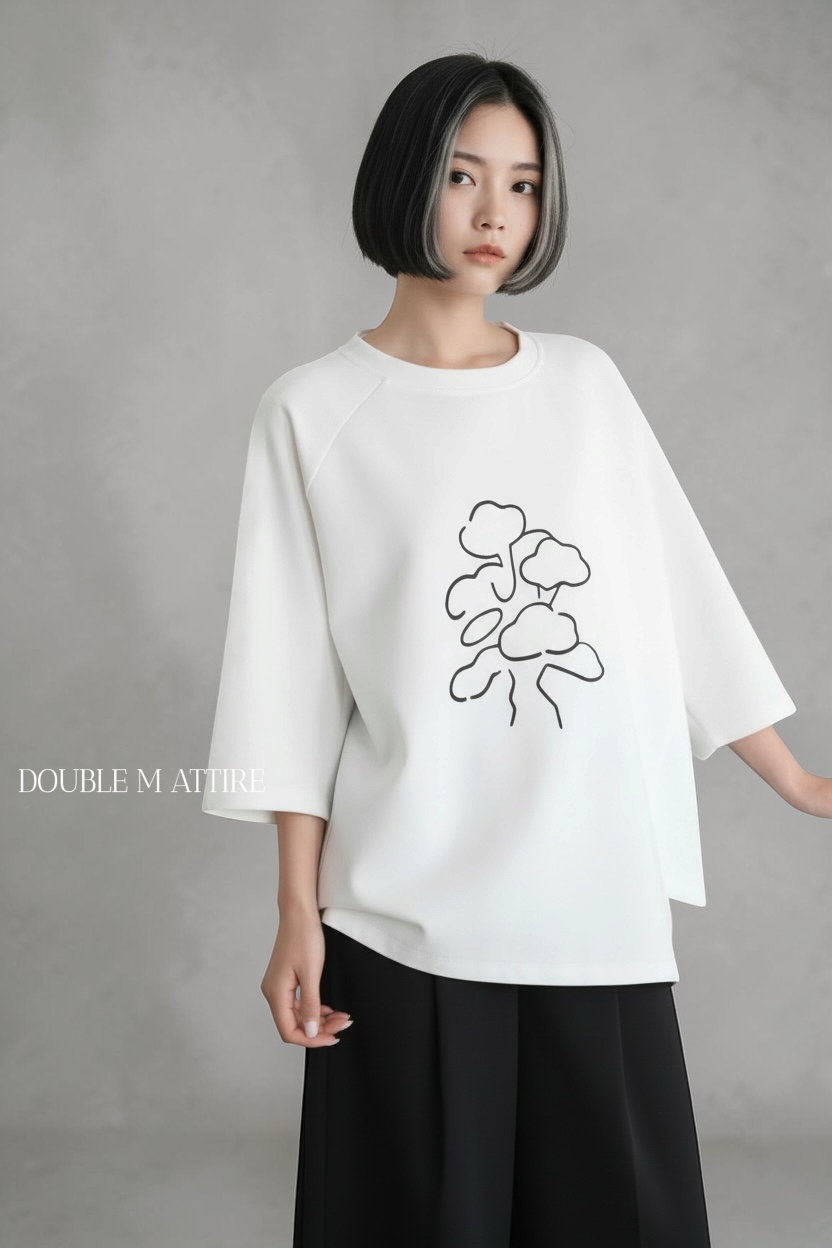 舒適空氣棉印花Tee