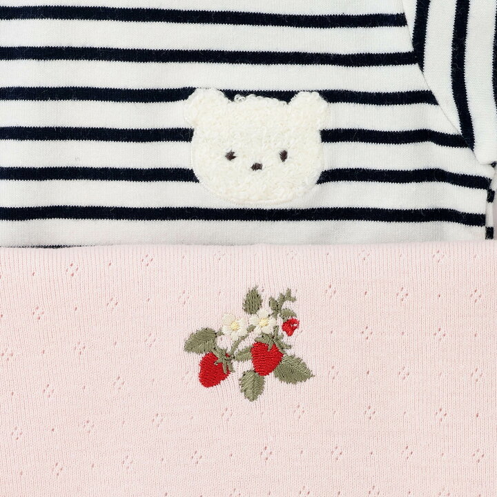 🇯🇵預訂 日本直送🇯🇵Petit Main六色印花通花短袖包屁衣