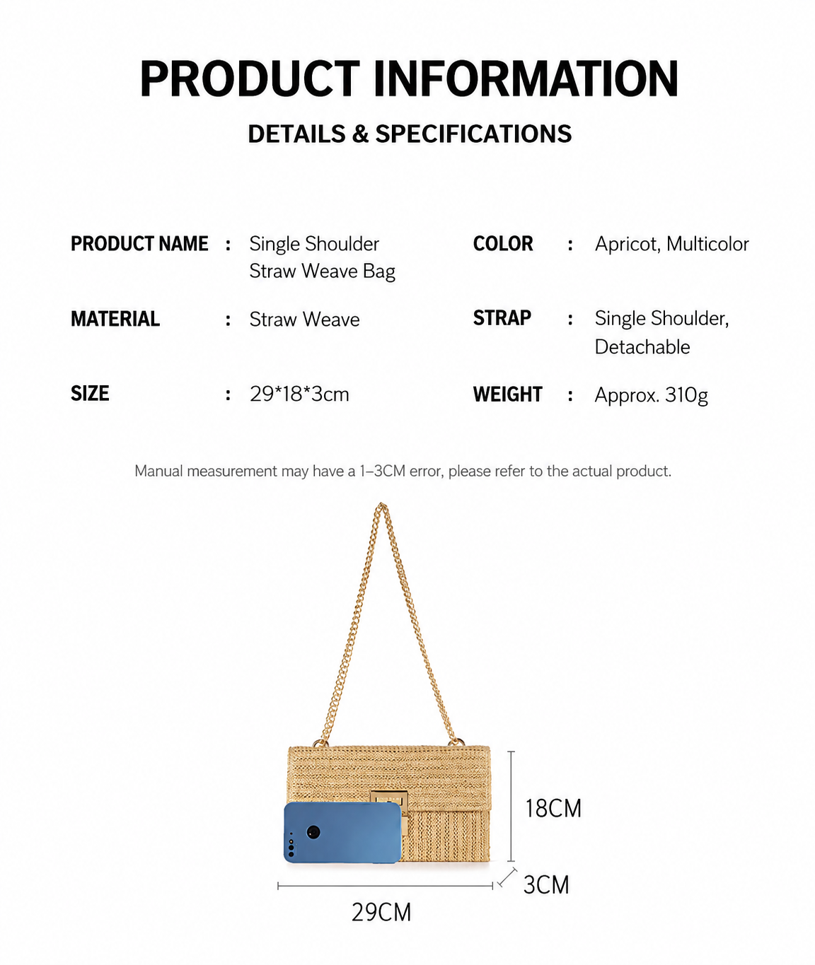 6347 Luna Weave Chain Bag