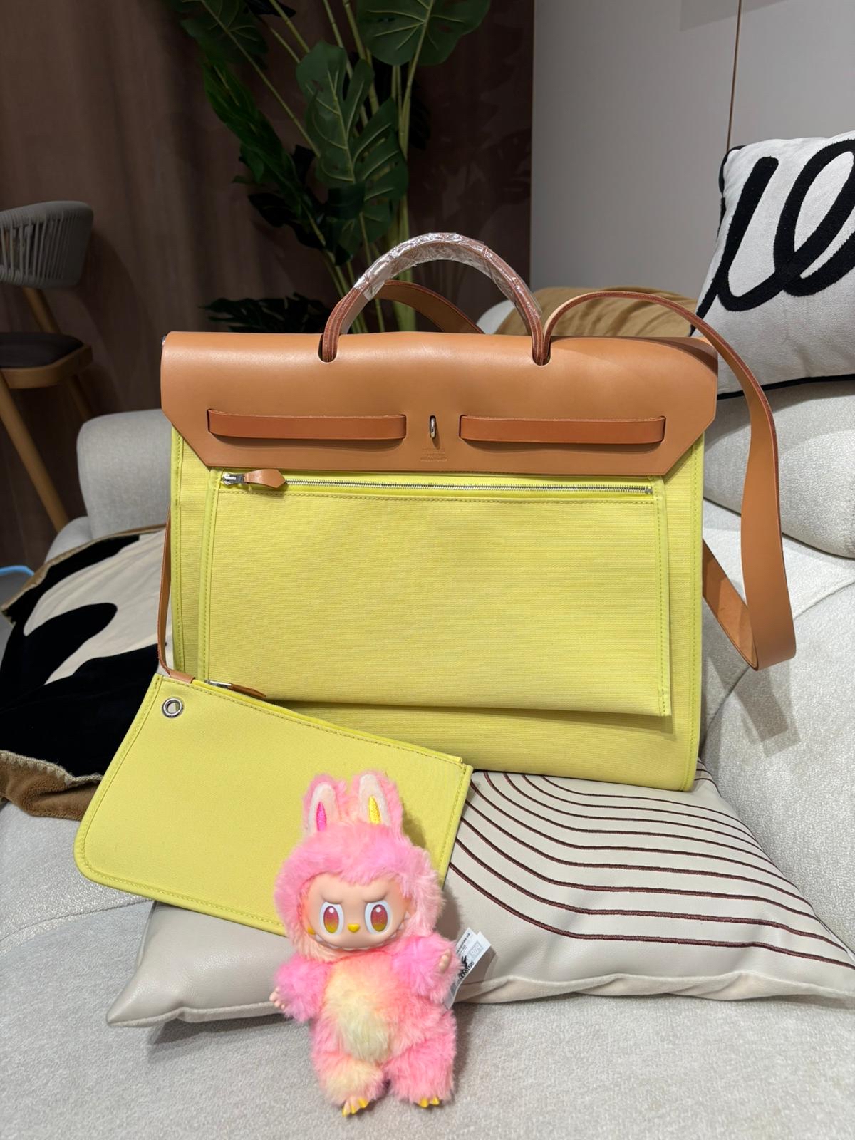 Hermes Herbag 39, 100%Authentic,98%new ✅key lockpad✅dust bag