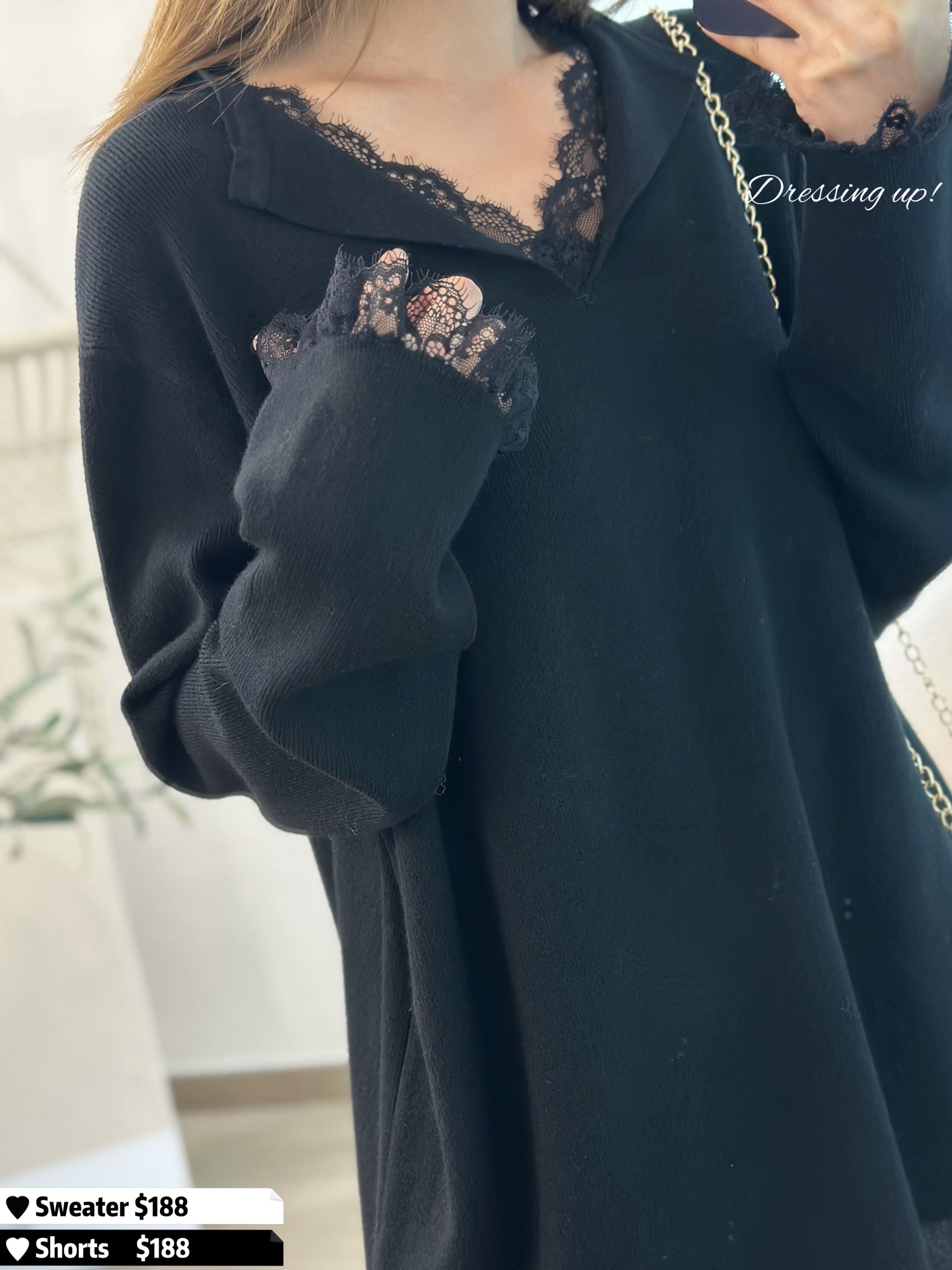  氣質升級｜LACE袖極軟針織