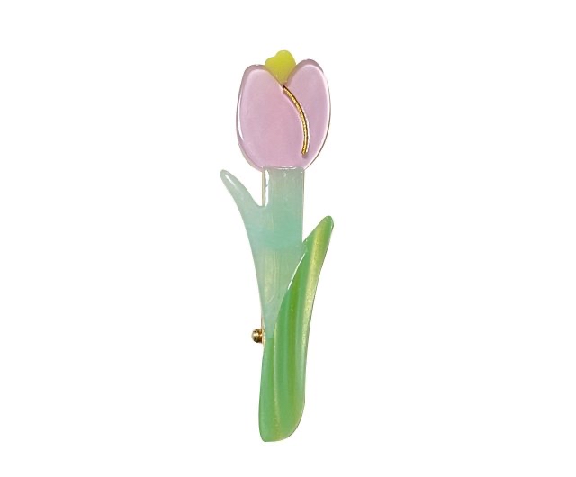 鬱金香 髮夾 鴨嘴夾 細夾