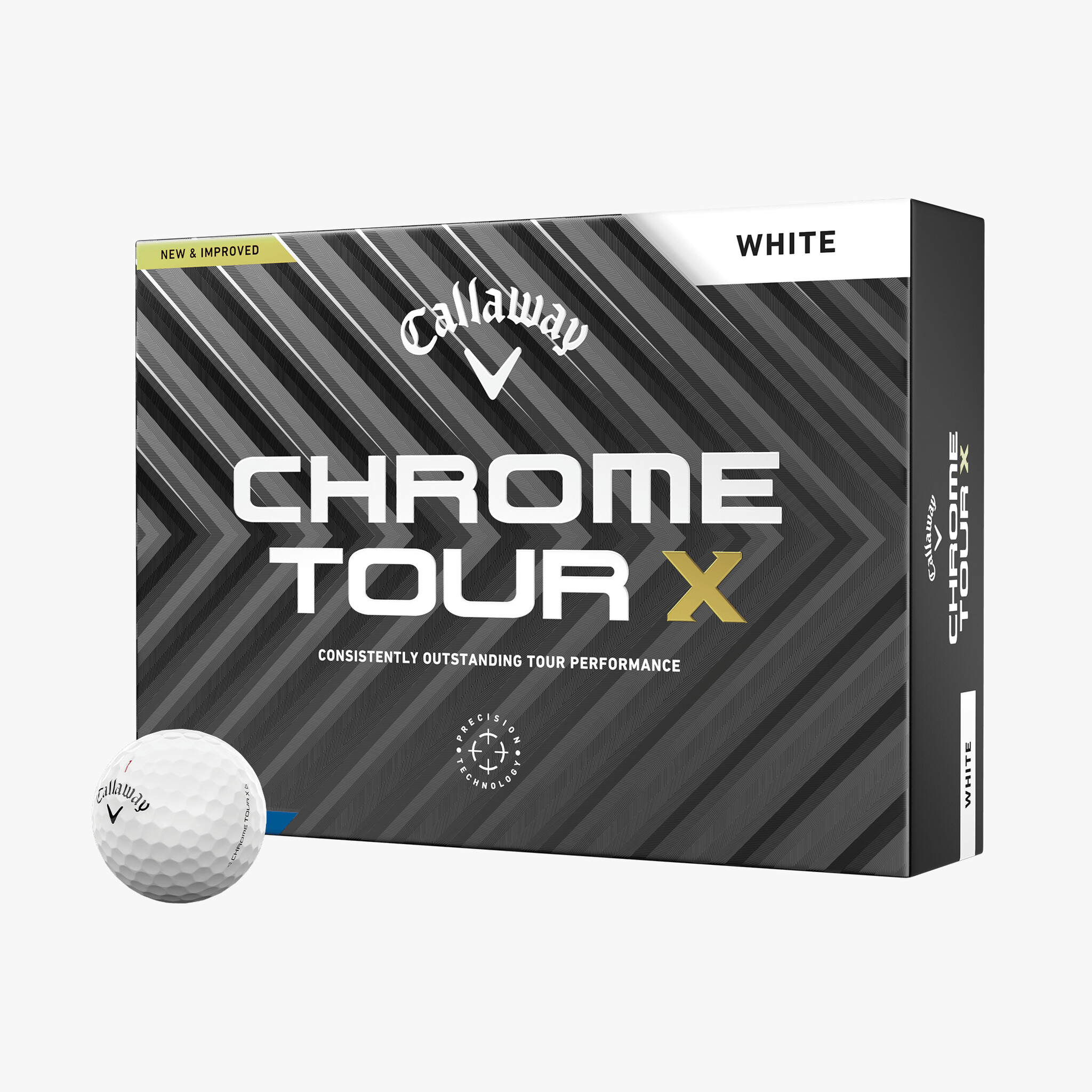 CALLAWAY CHROME TOUR X 四層球- 白色