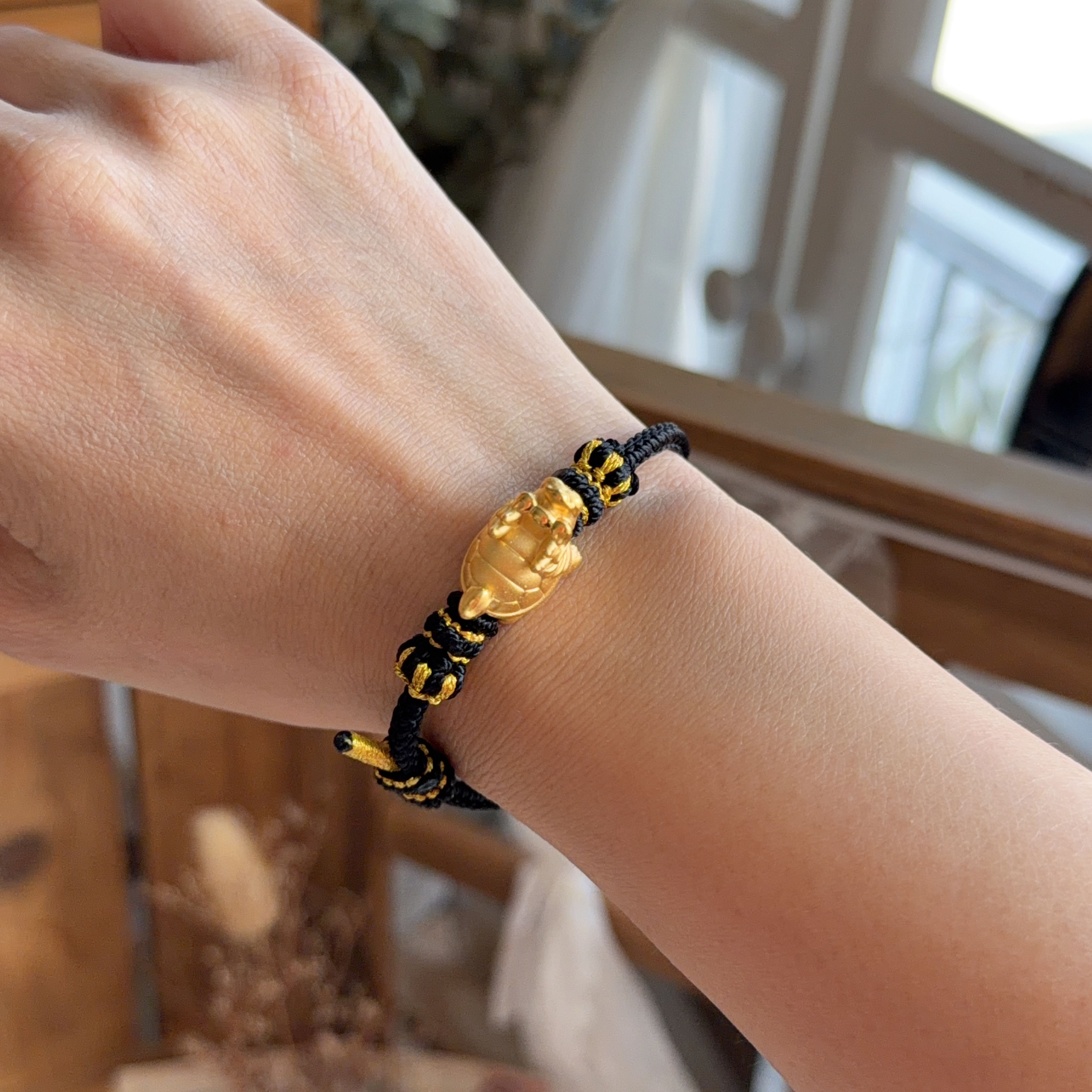 999硬金龍龜襯手绳