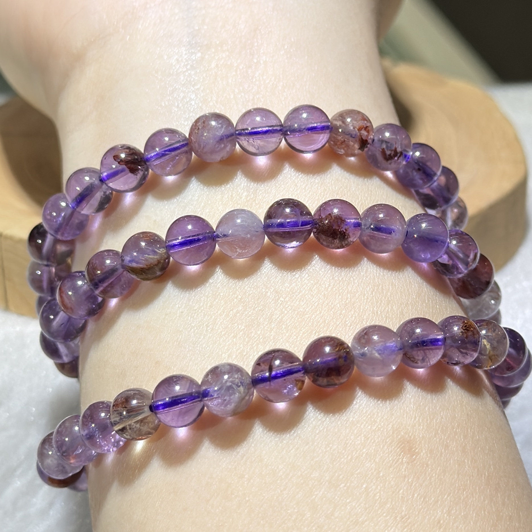 紫幽靈多圈 6.5 mm +/-