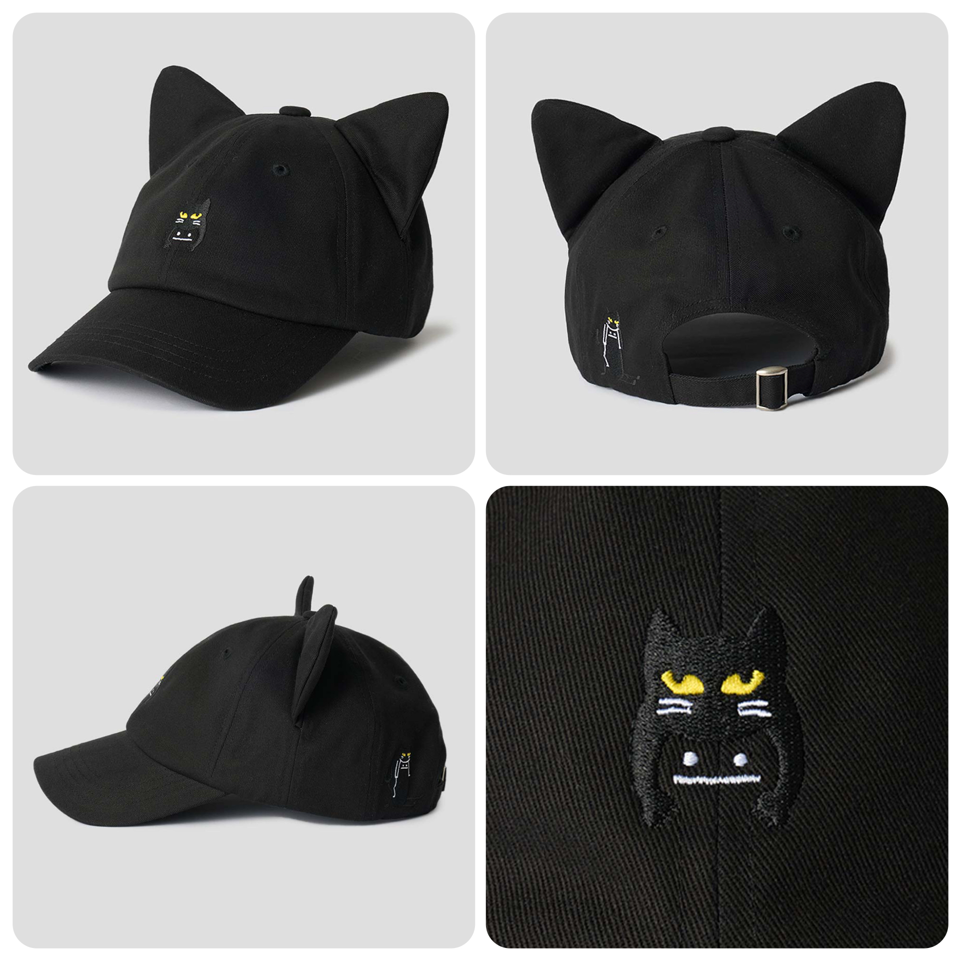 日本預訂📍黑豆人/小熊貓立體耳仔Cap帽