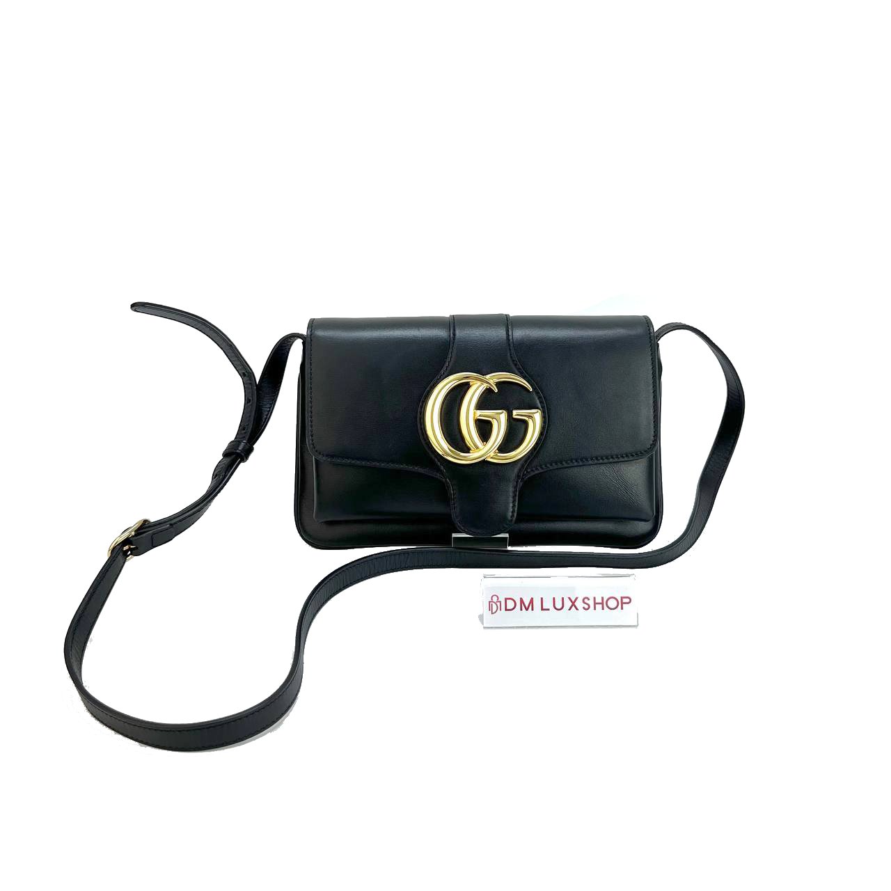 Gucci Arli Black Small Leather Shoulder Bag