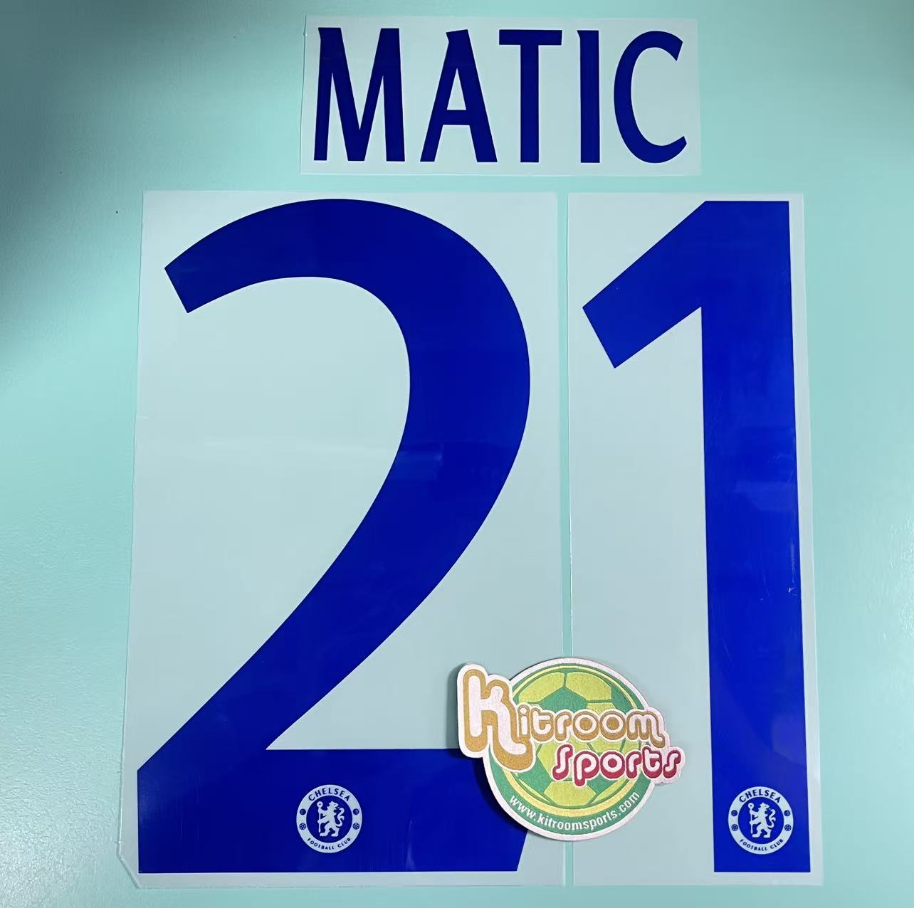 2013-15 Chelsea Away UCL Nameset #21 MATIC