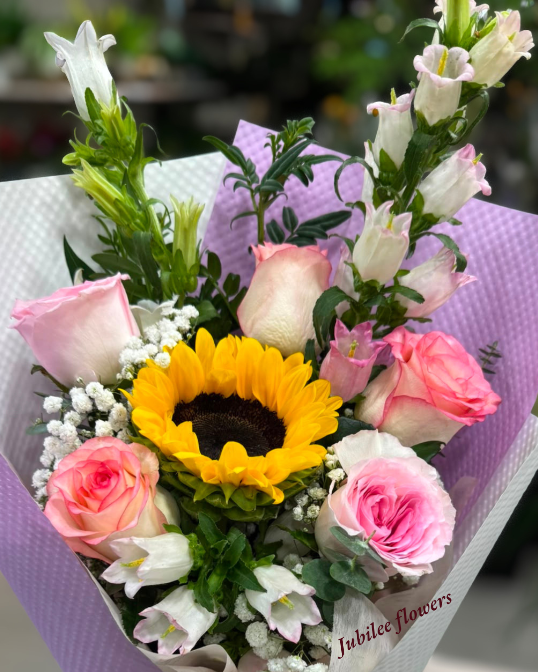 🌻向日葵 · 粉玫瑰花束