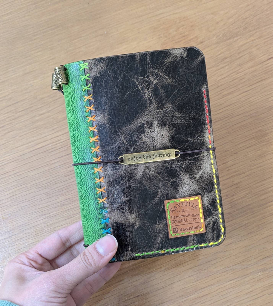 The Traveler’s Duo-Tone Hand-stitched Journal 