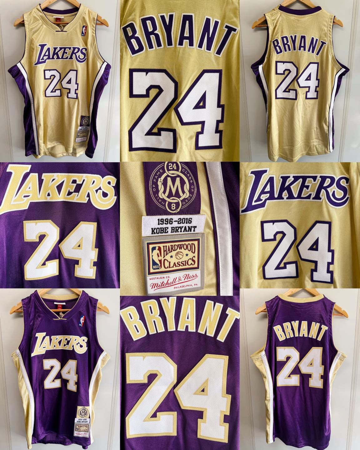 M&N Kobe Bryant HOF Au Jersey 