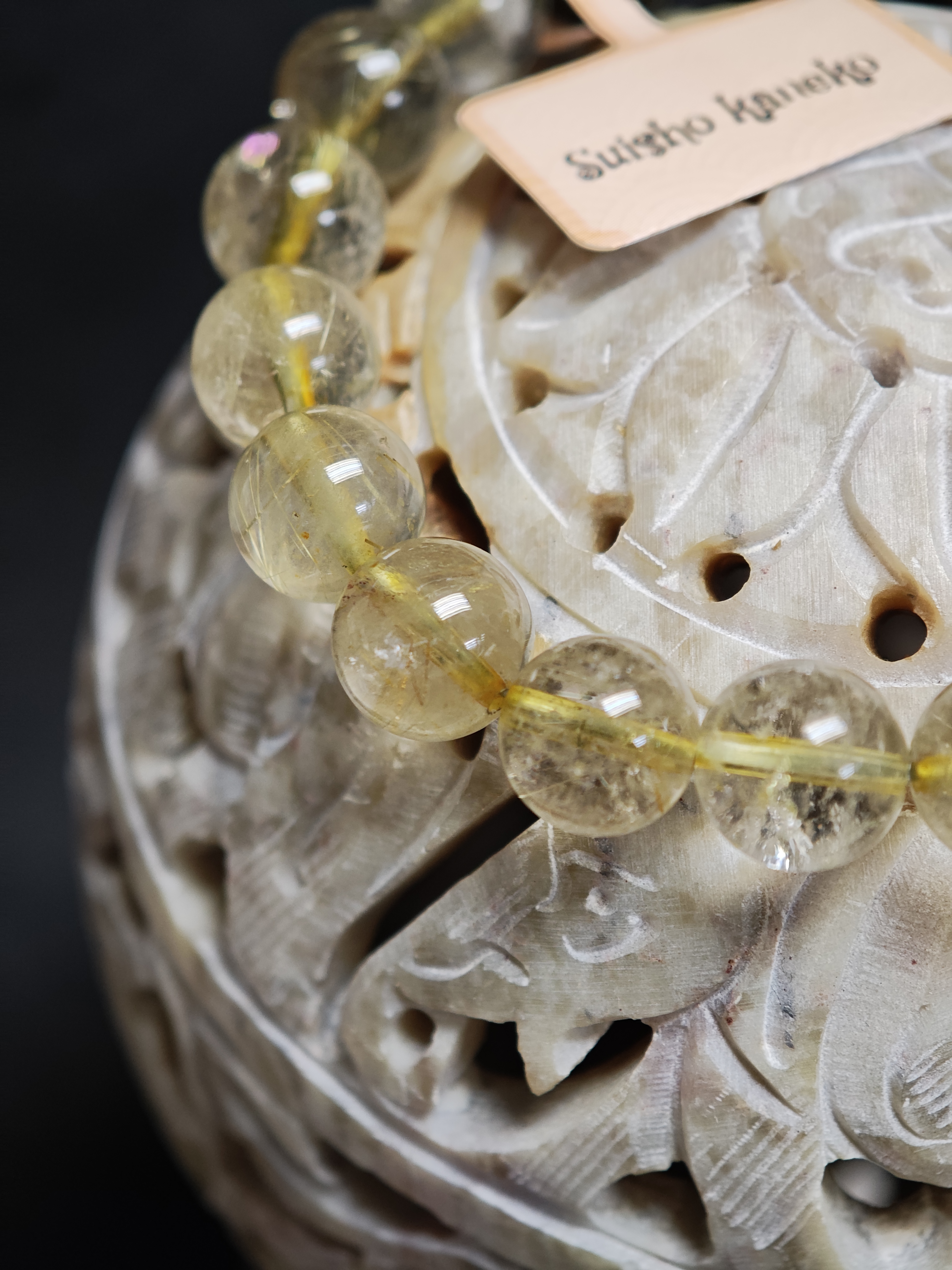 ✨新品DIY水晶手串✨✨金髮晶✨💫金曜石🟡✨