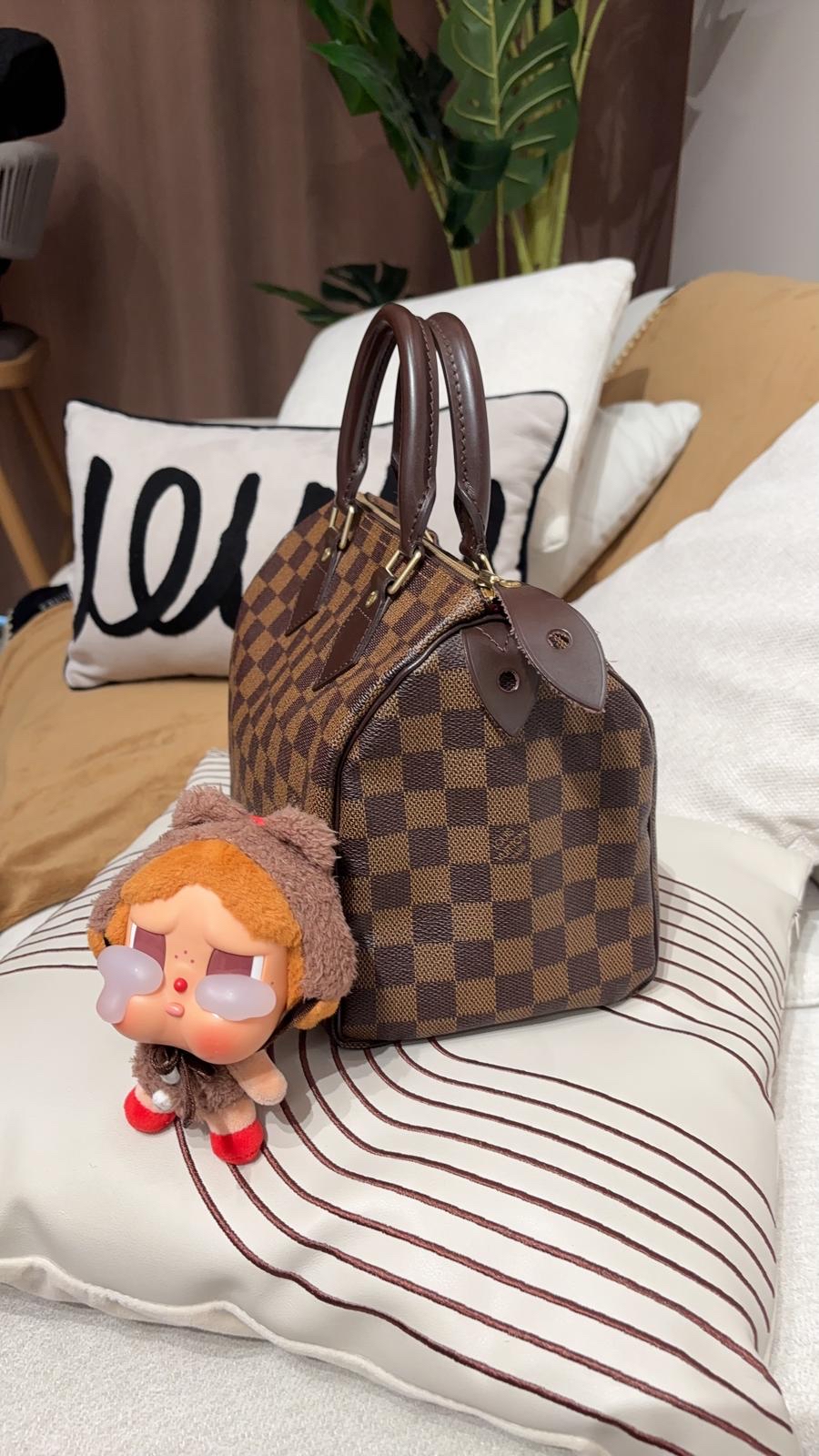LV Speedy 25 Damier 100%Authentic, 98%New ✅Dust bag