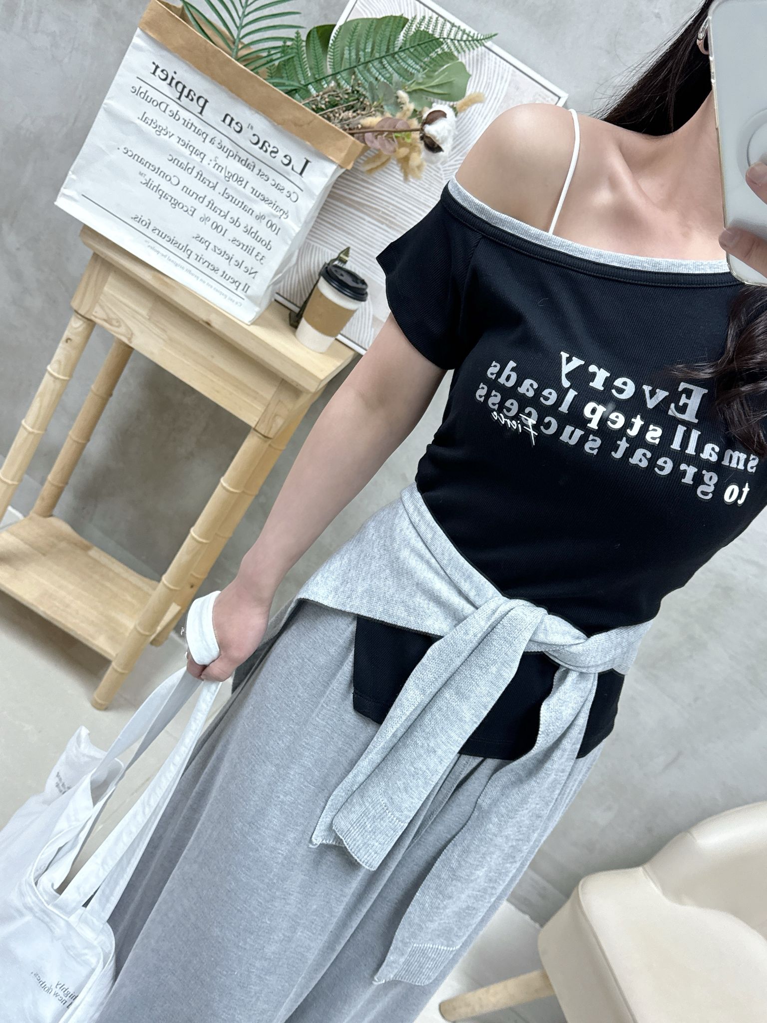 B09 棉質A cut下擺半裙