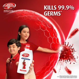 Lifebuoy AntiBacterial Body Wash 275ml / TOTAL 10