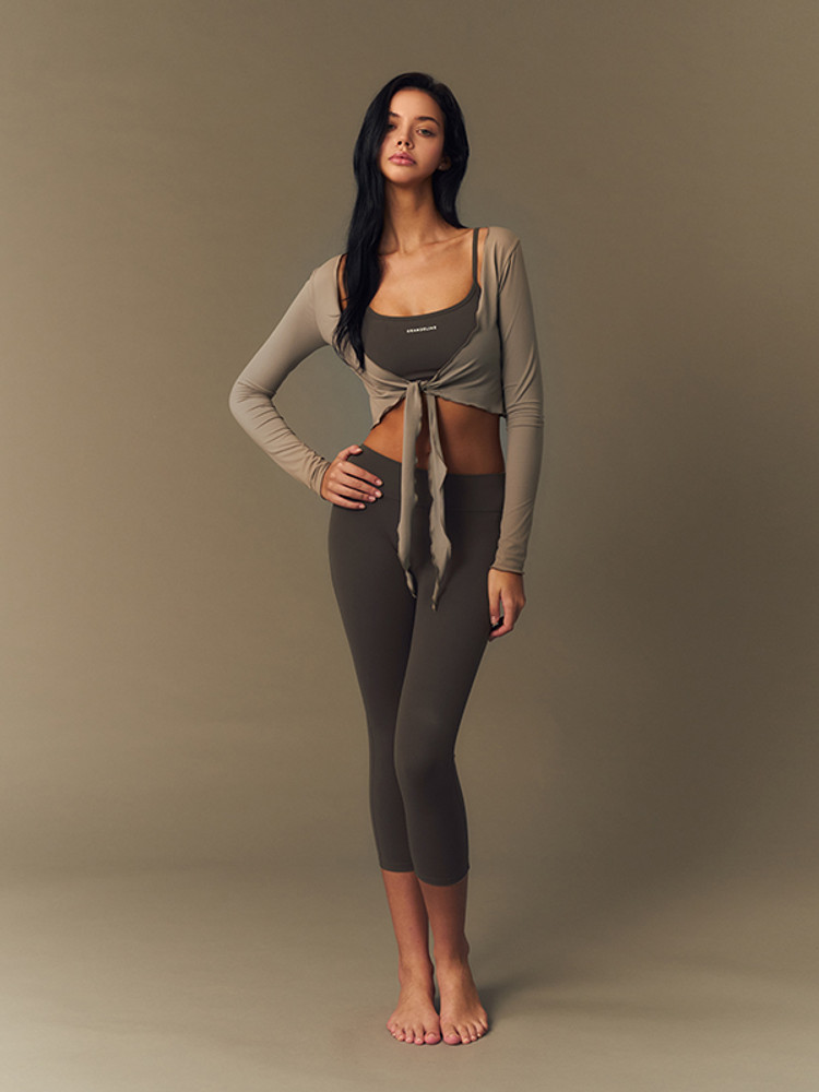 【韓系露鎖骨綁帶Cardigan】預購_Soft Touch Wrap Cardigan by Grandeline