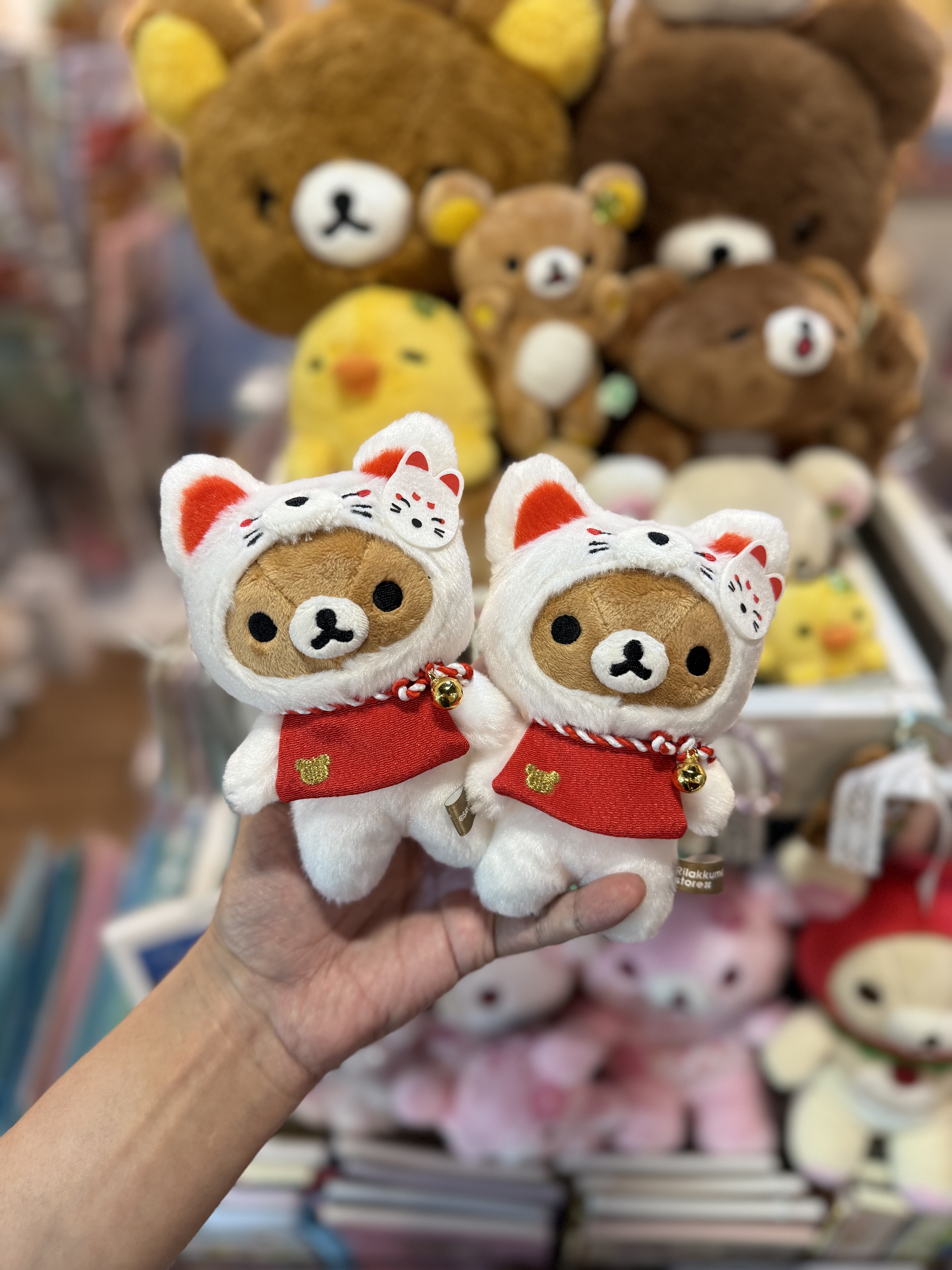 《現貨》日本京都店限定 Rilakkuma 白狐造型掛飾