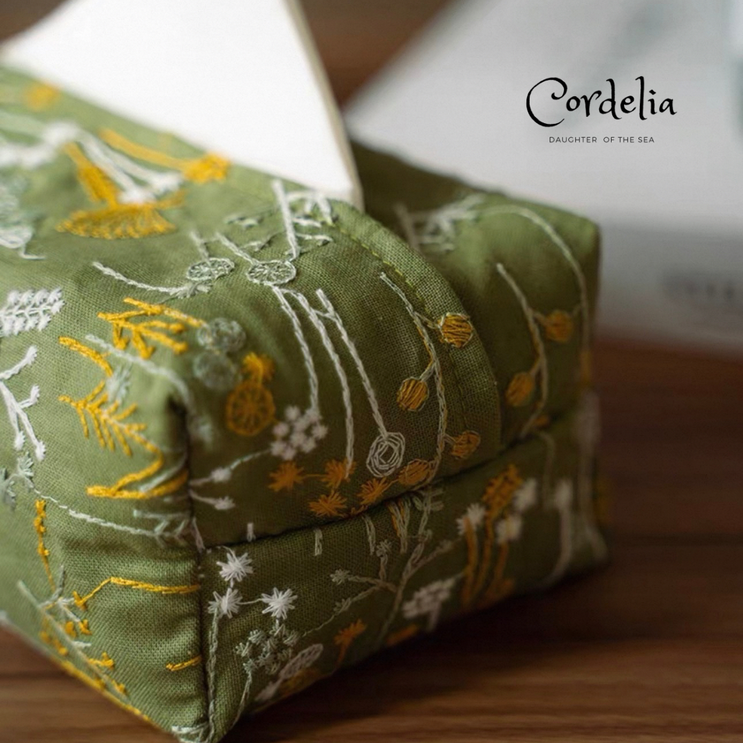 Cordelia雛菊織夢刺繡紙巾套