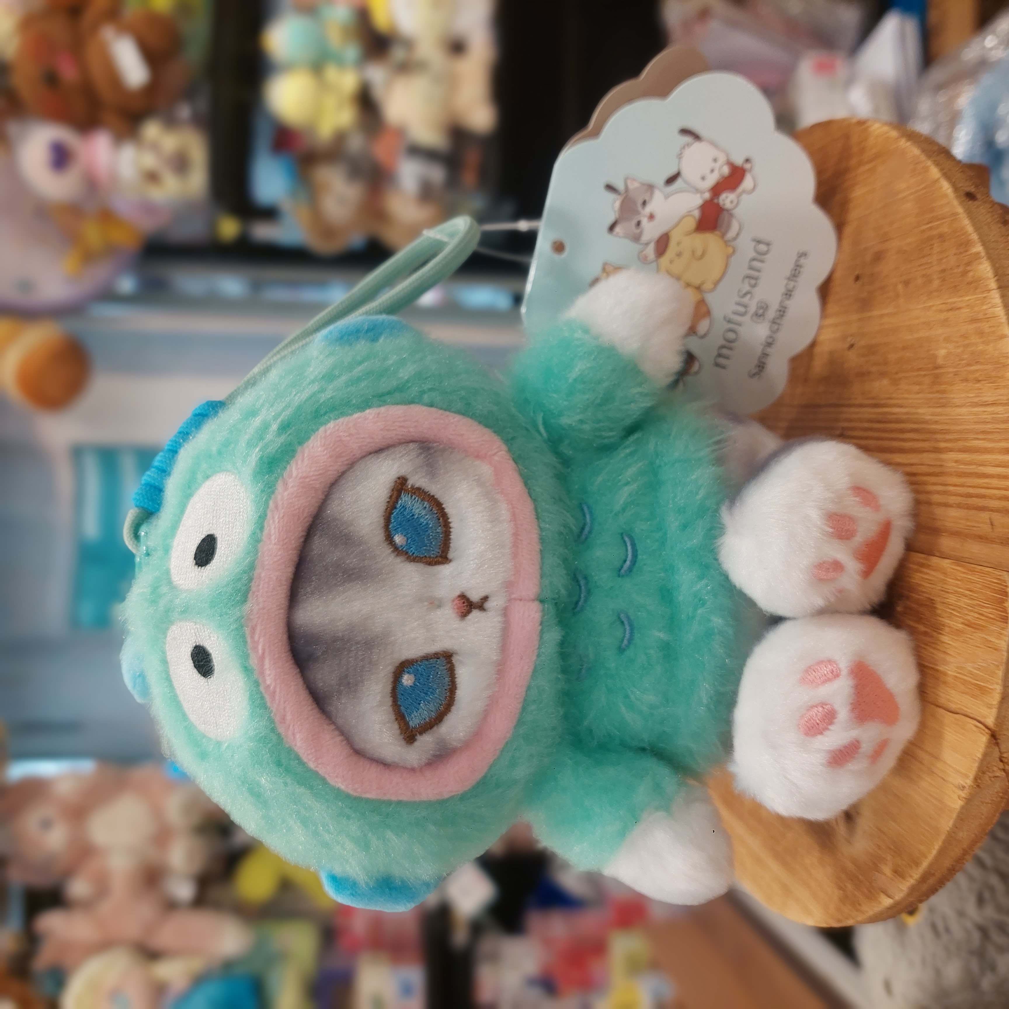 日版 Sanrio Hangyodon 水怪 x Mofusand 鯊魚貓 公仔掛件吊飾 