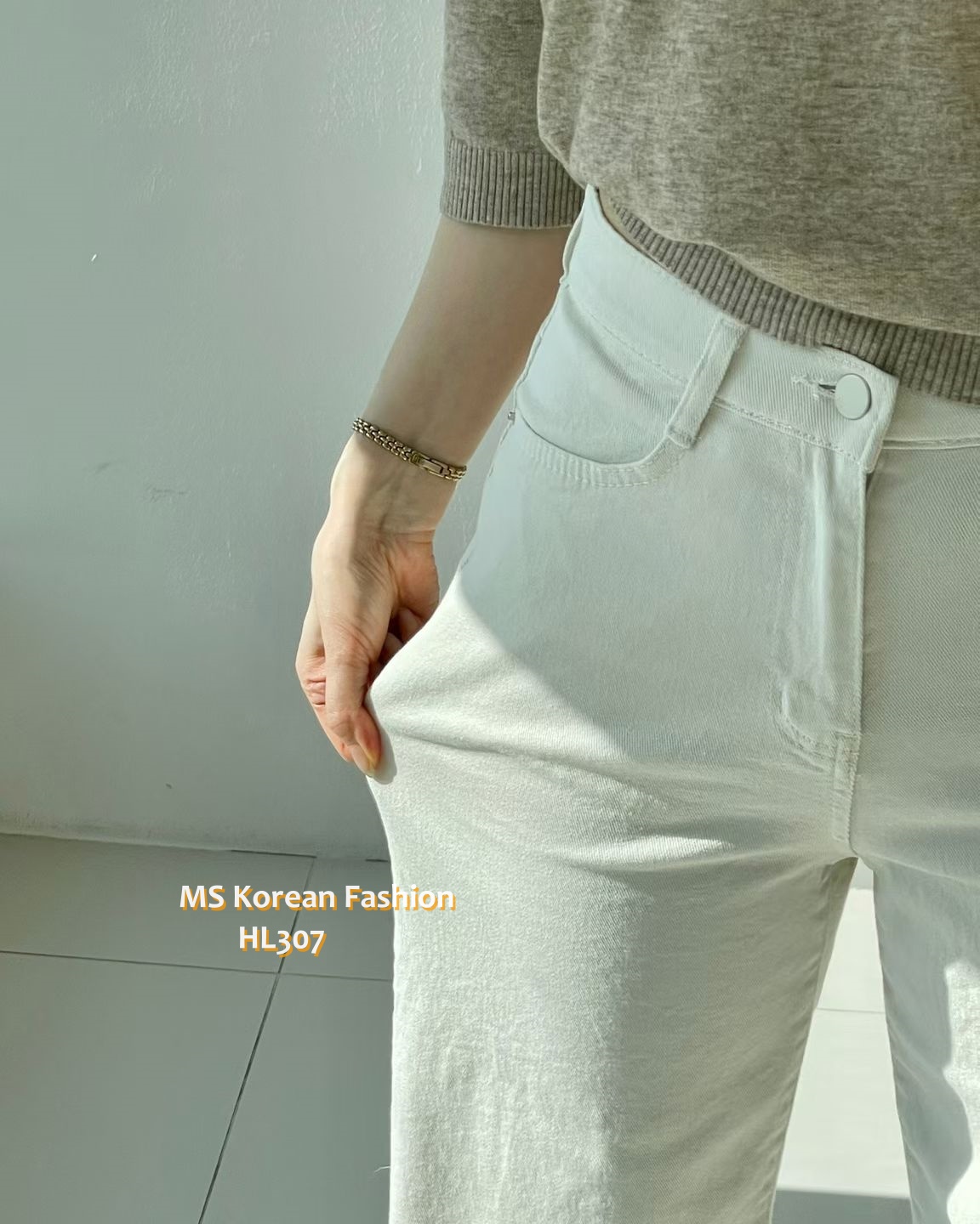HL307 韓國🌼Howluk春版彈力棉闊筒褲