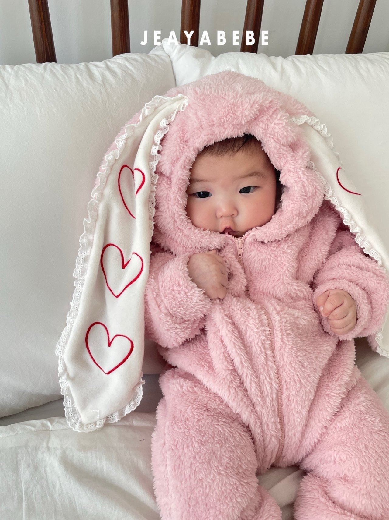 Jeayabebe | Rabbit suit Pink