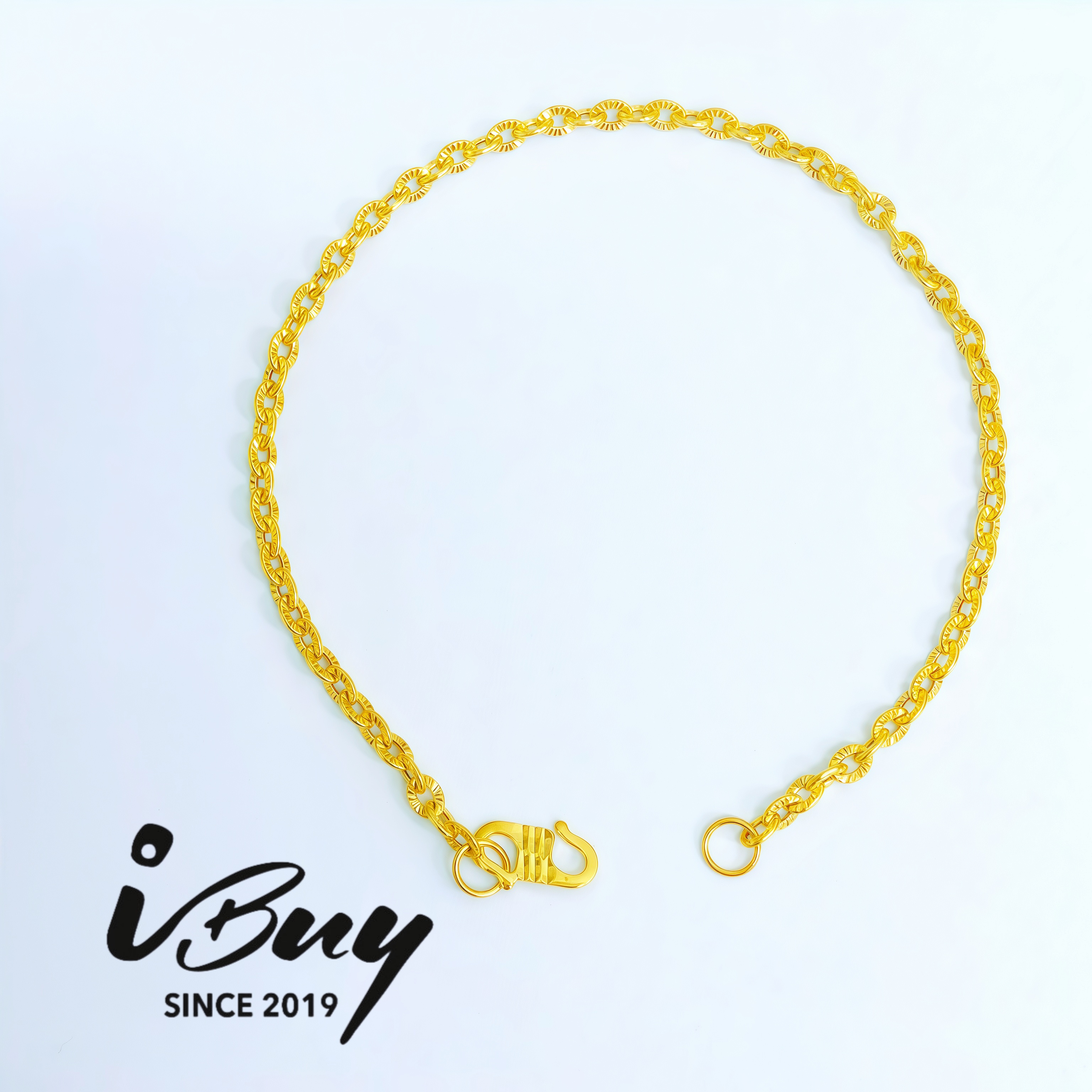 916 GOLD 2.5MM POLO STAR BRACELET 916 金 2.5MM 太阳花手链