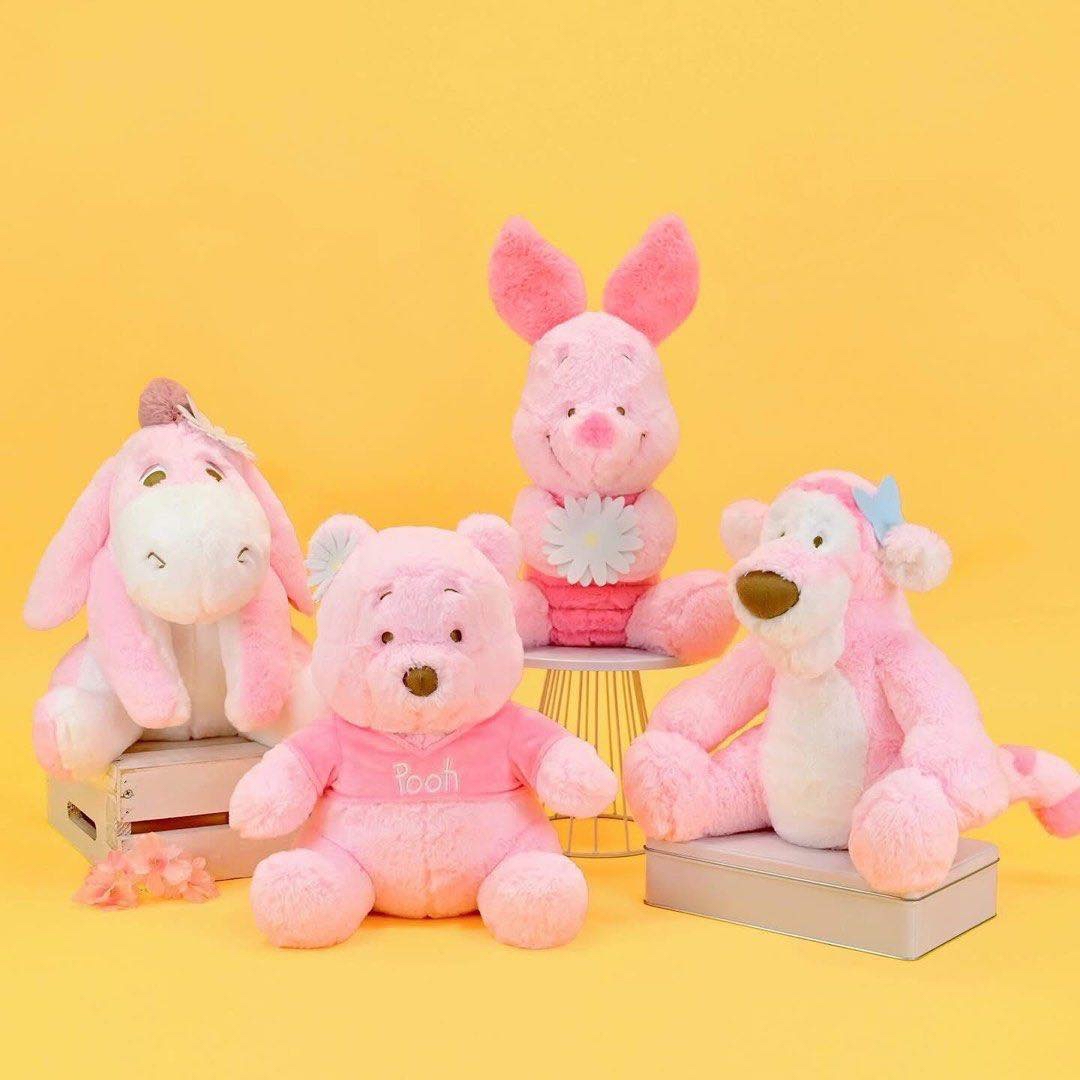 （約4月下旬到貨）🇹🇼台灣超商高雄限定小熊維尼家族櫻花季限定配色大公仔💕