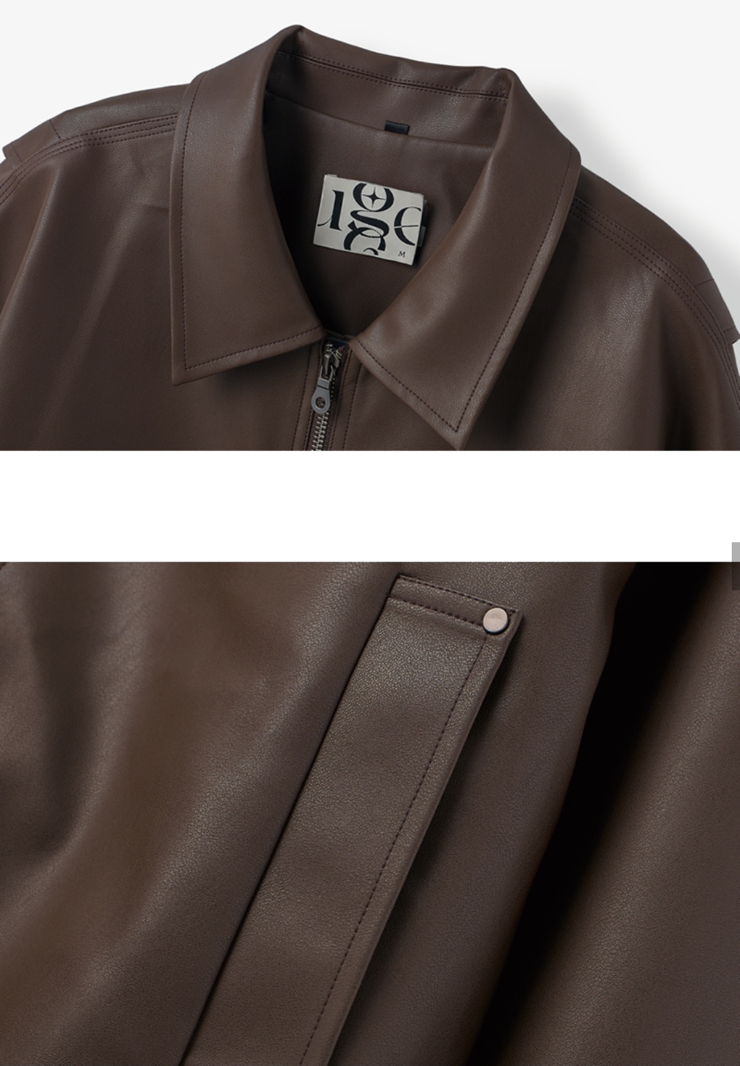 Euggen 2-Way PU 極簡氣質皮褸