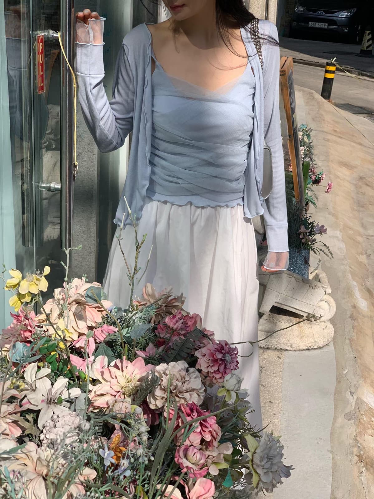 【直播追加款】附內墊！輕薄網紗吊帶套裝