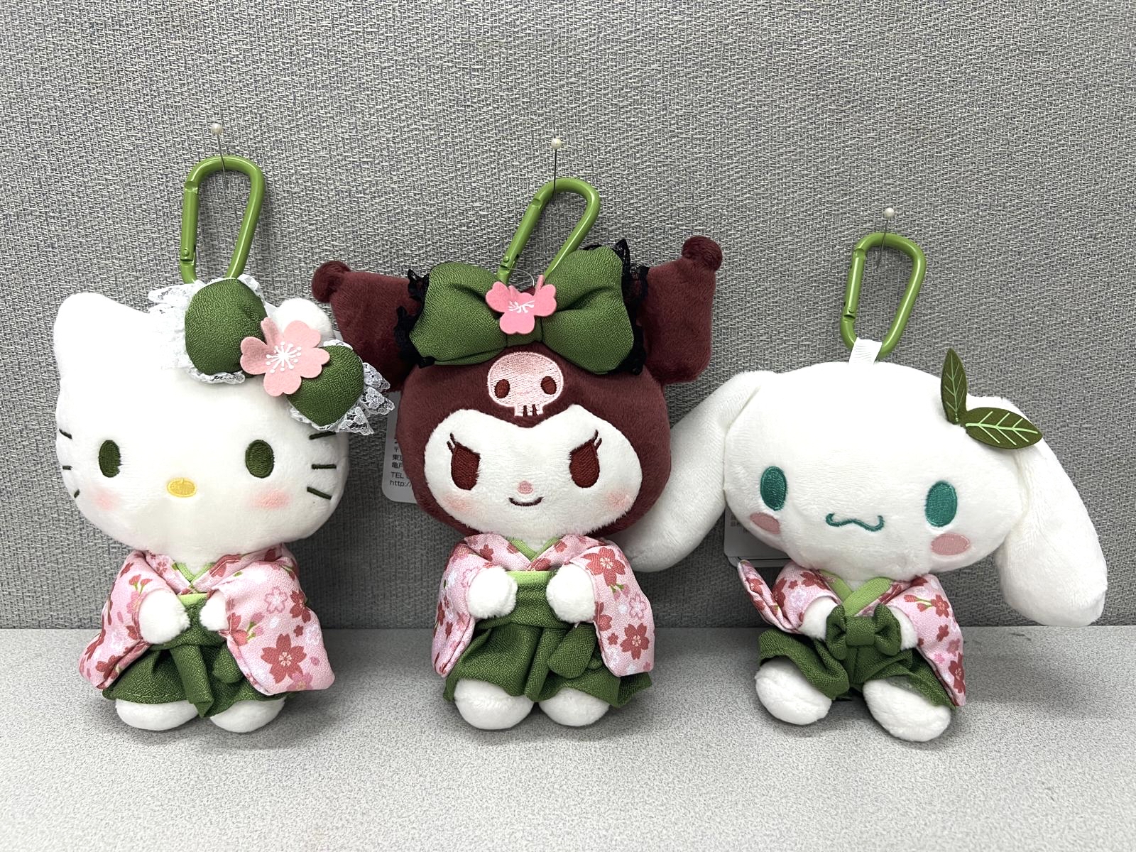 🎌日本直送🎌Sanrio 抹茶櫻花系列 公仔掛飾連背心環保袋