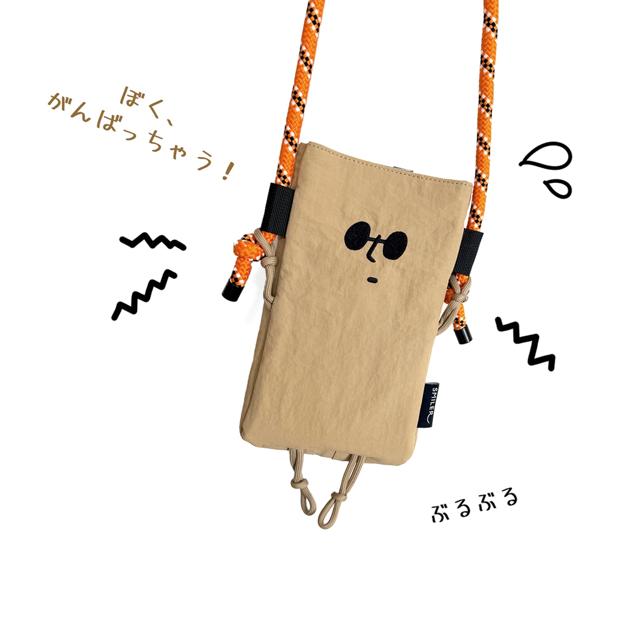 🆕【⭐訂購⭐】🌀 🇯🇵 日本直送 SMILER Buddy 刺繡 可愛 迷你肩背包［3款選］🌀[ELID-0159][261021]