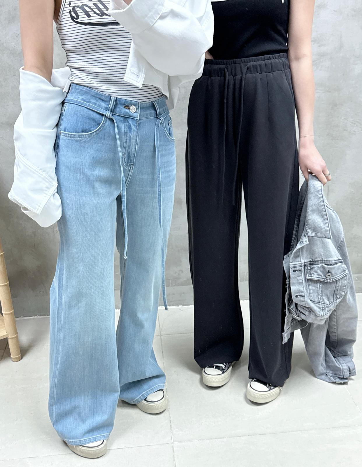 E06 前帶直腳牛仔褲