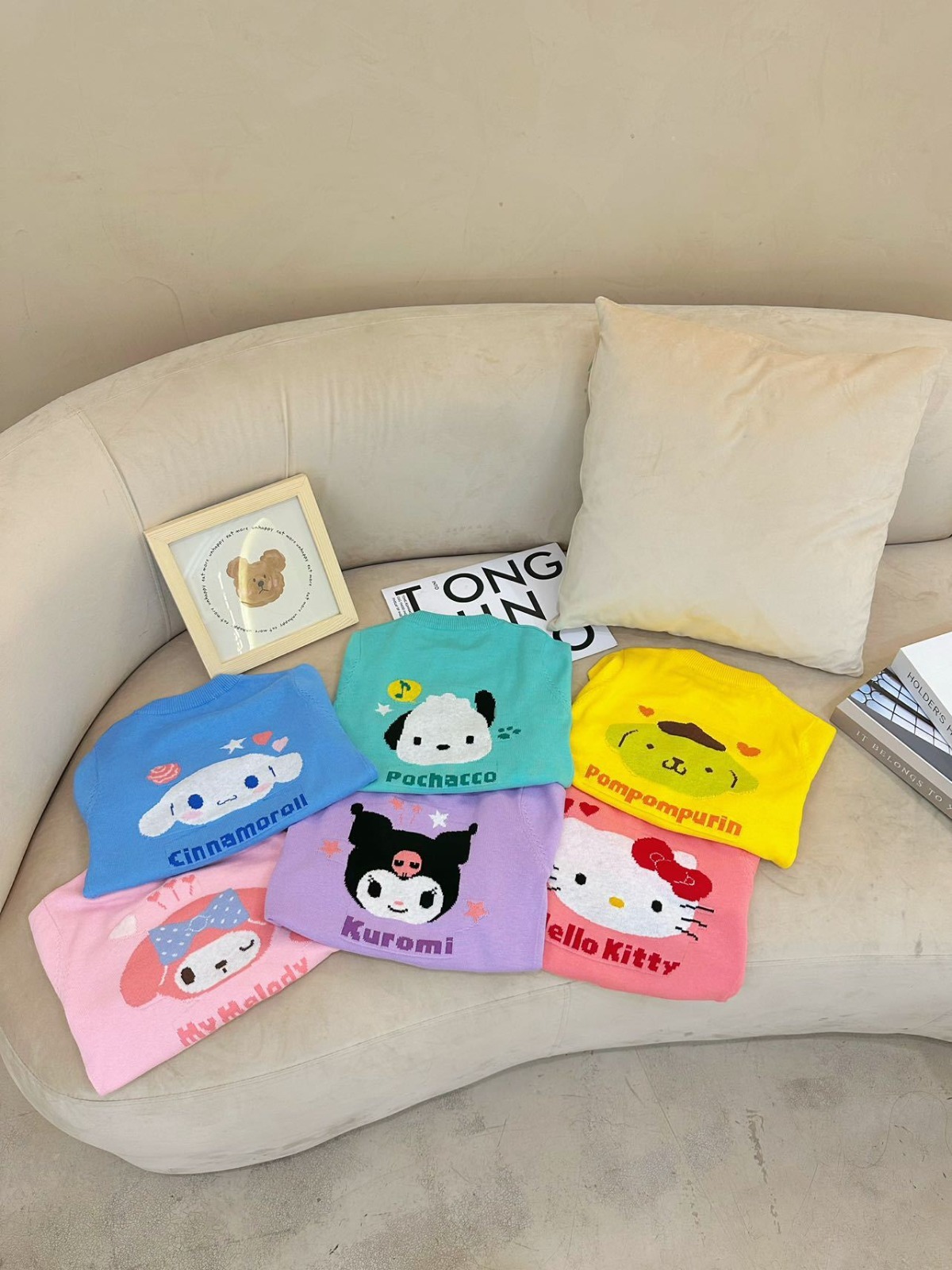 Sanrio 卡通刺繡針織冷衫 -1件 - 1