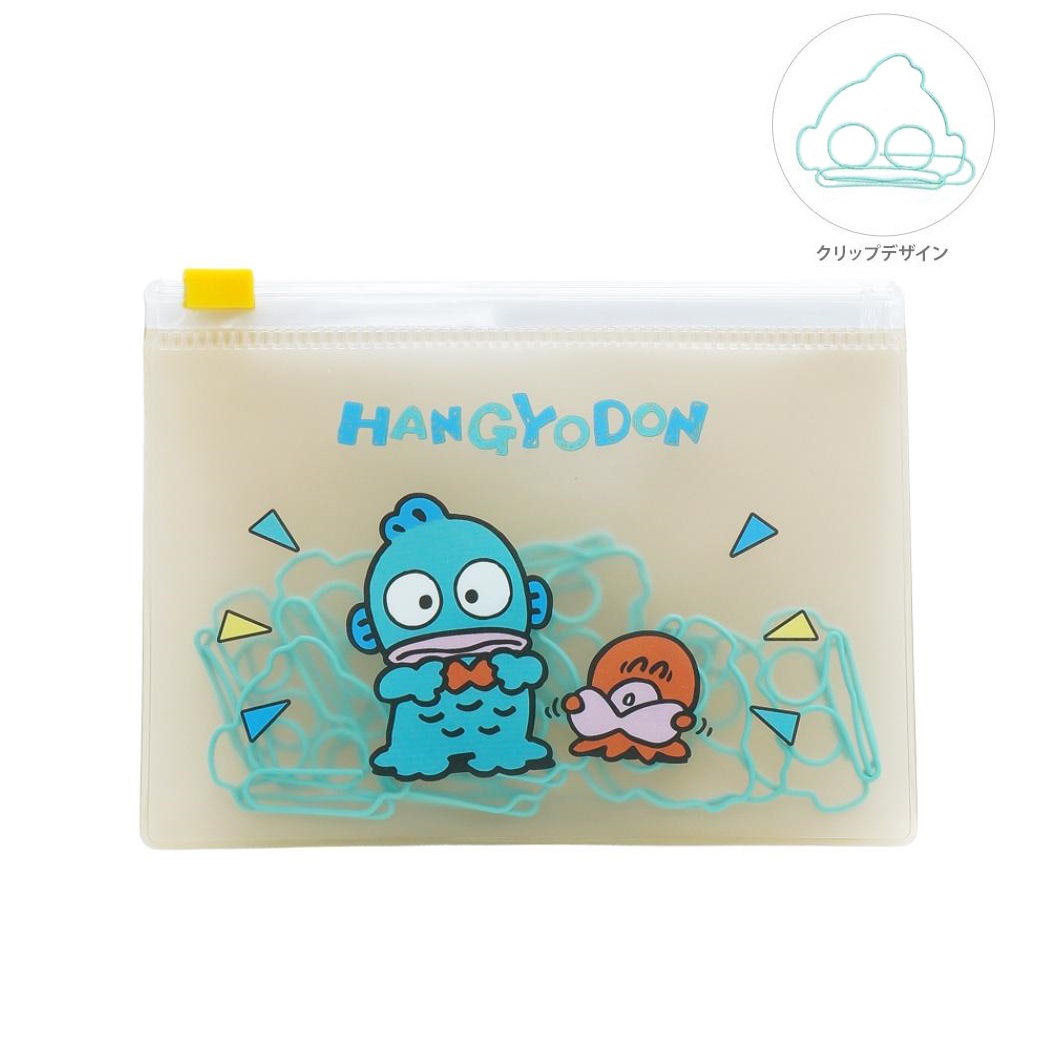 現貨｜Sanrio Hangyodon 水怪 日版 萬子夾 + 收納袋 套裝 (KU-84154) 