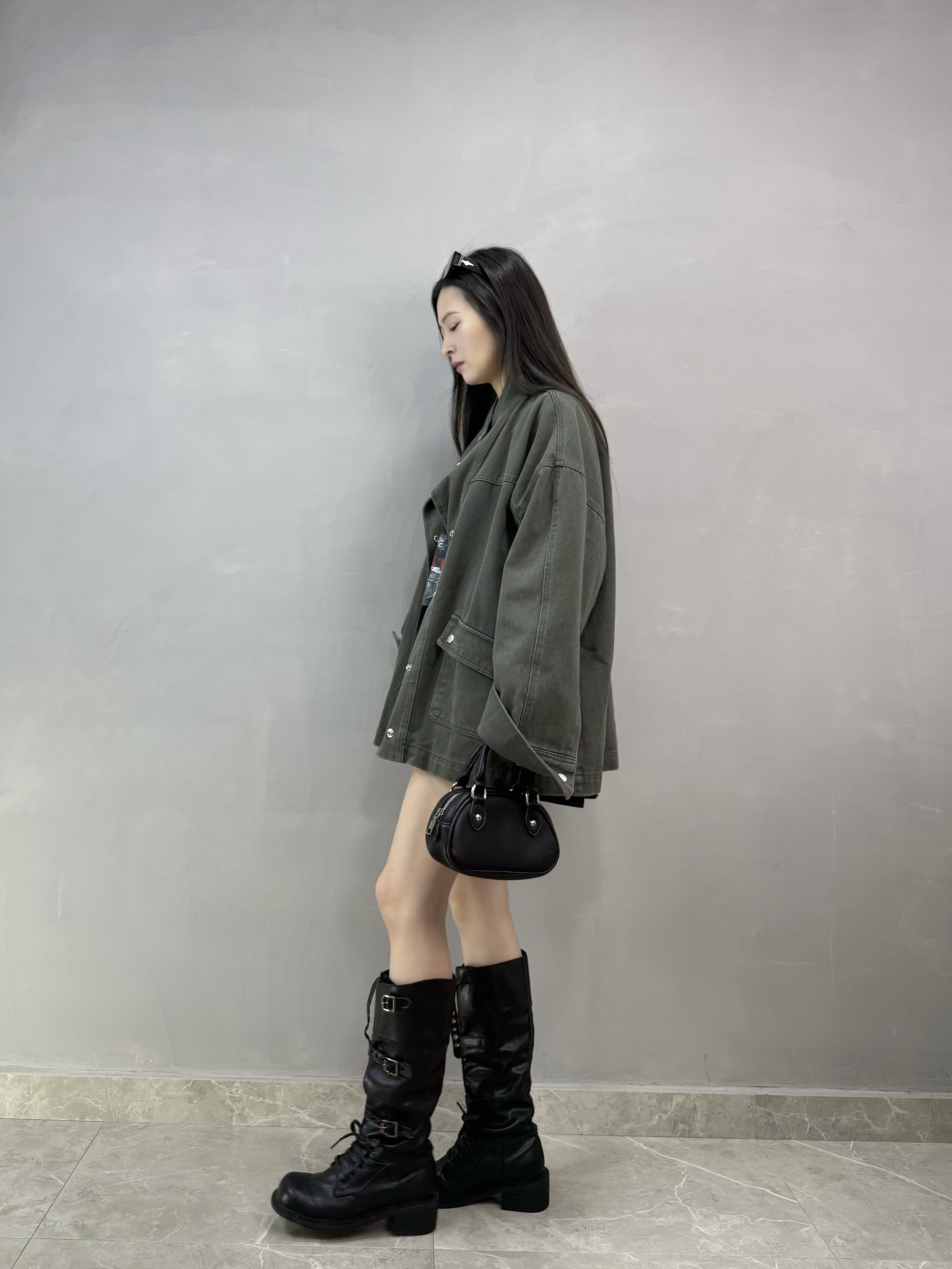 H17 企領牛仔軍褸